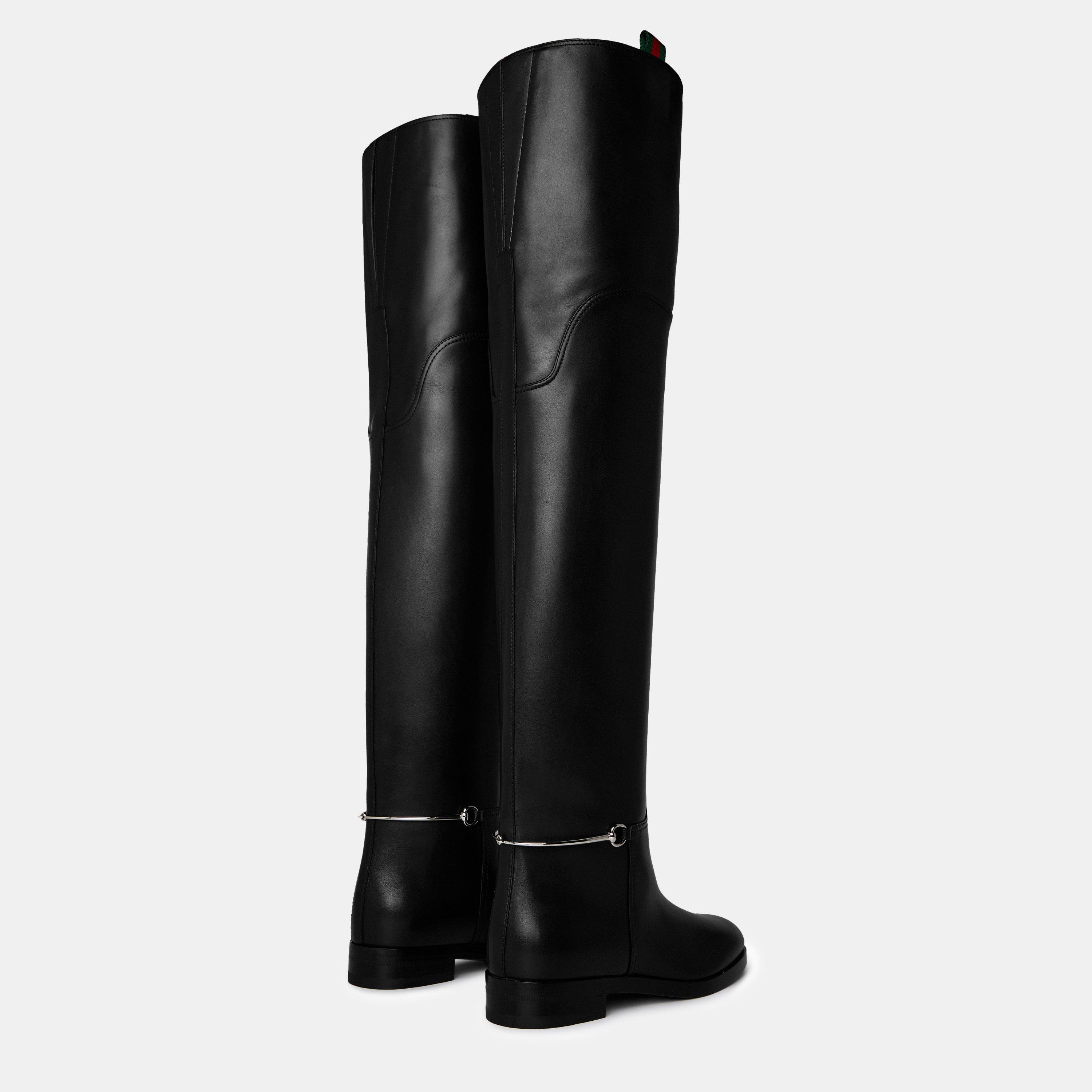 Black - Gucci - Clive Over The Knee Boots - 4