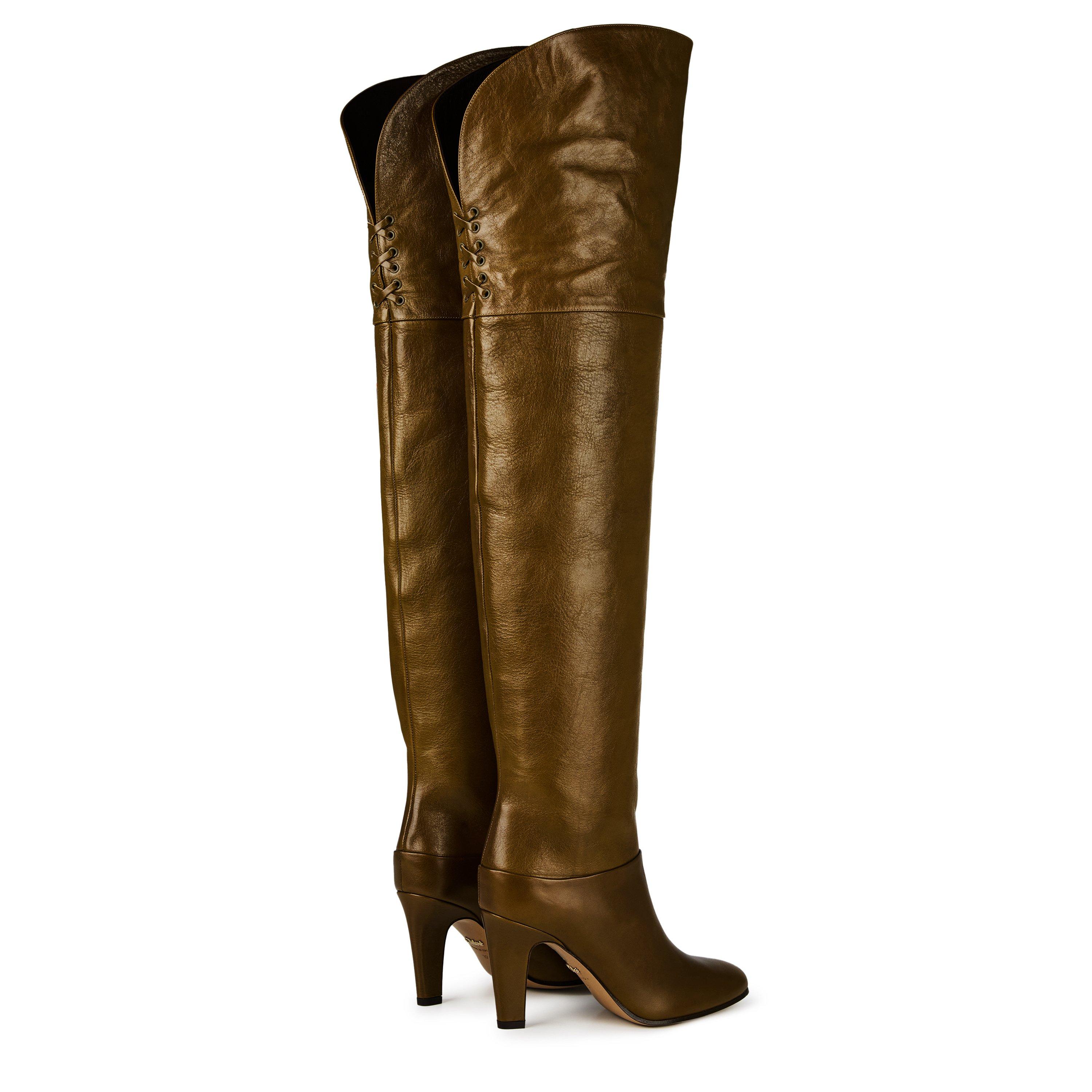 Dark Khaki - Chloe - Eve Over The Knee Boot - 4