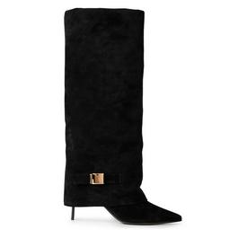 Balmain Uma Suede Knee High Boots