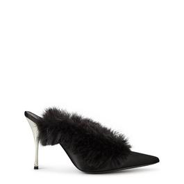 Magda Butrym Satin Feather Mules