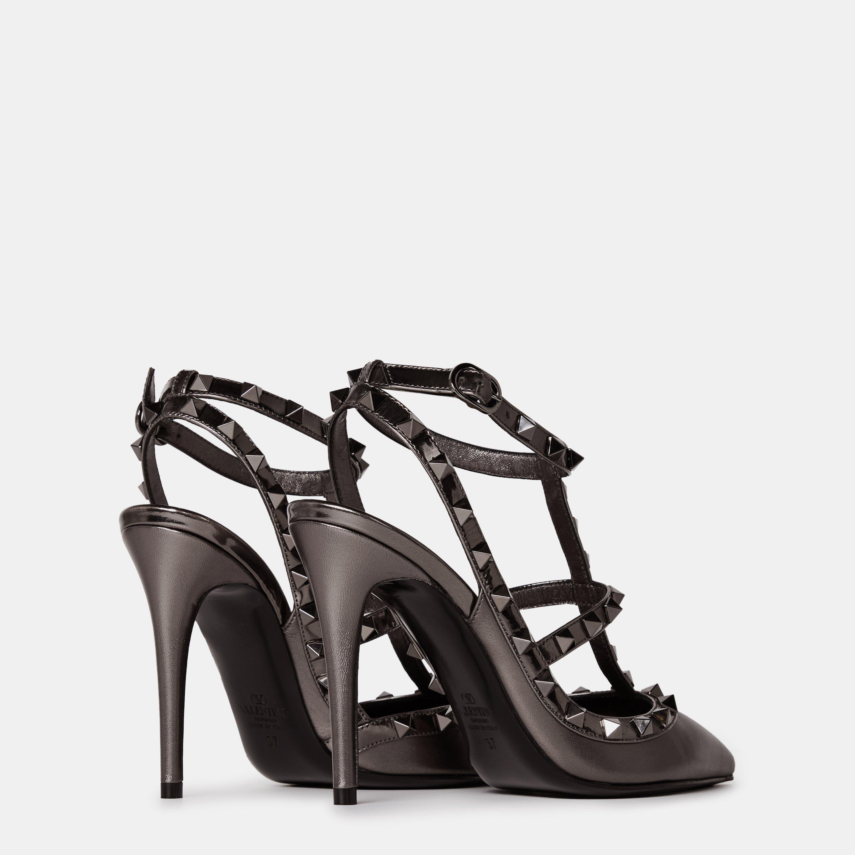 Antracite - Valentino Garavani - Rockstud Metallic Pumps - 5