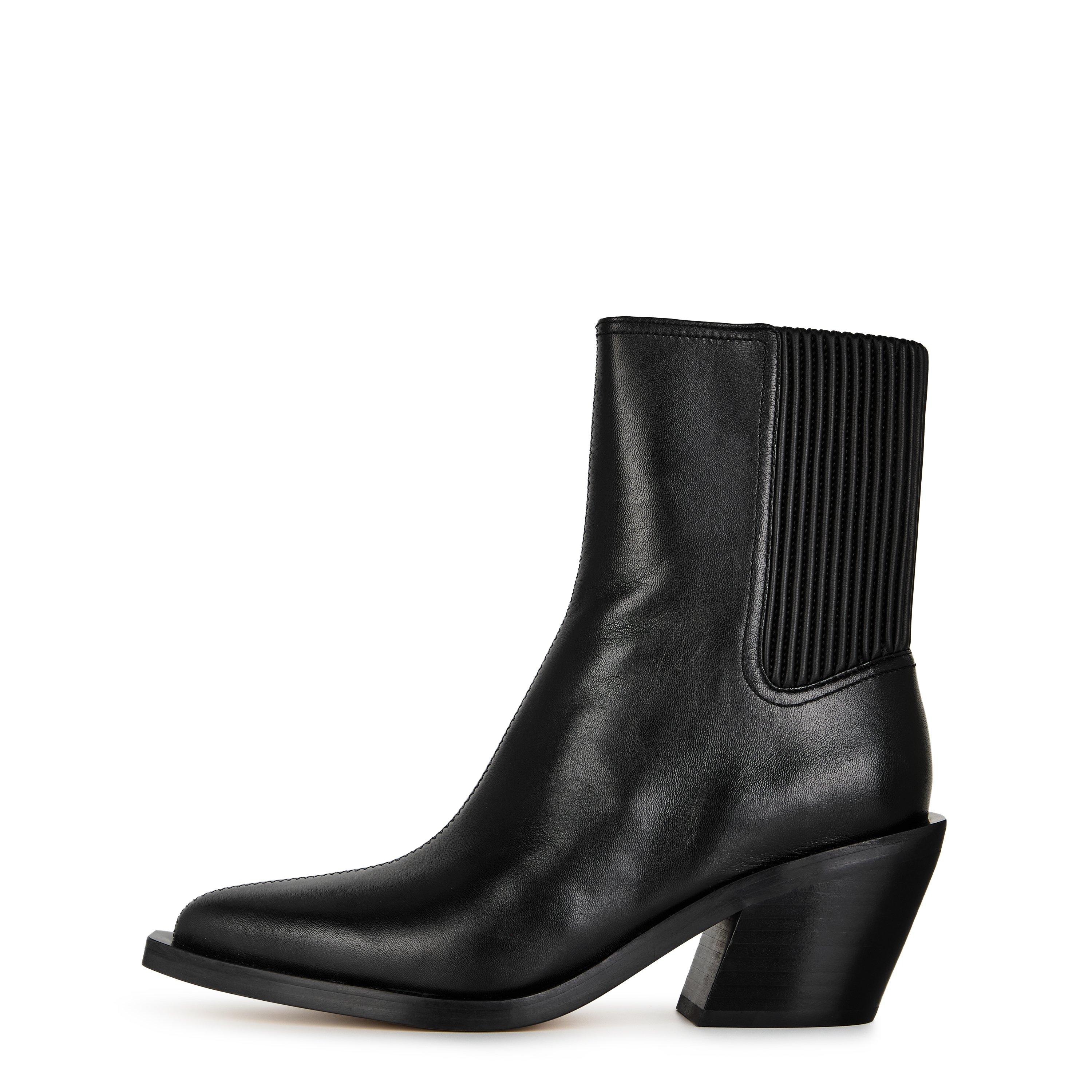 black - Coach - Women's Prestyn Cowboy Boots - 3