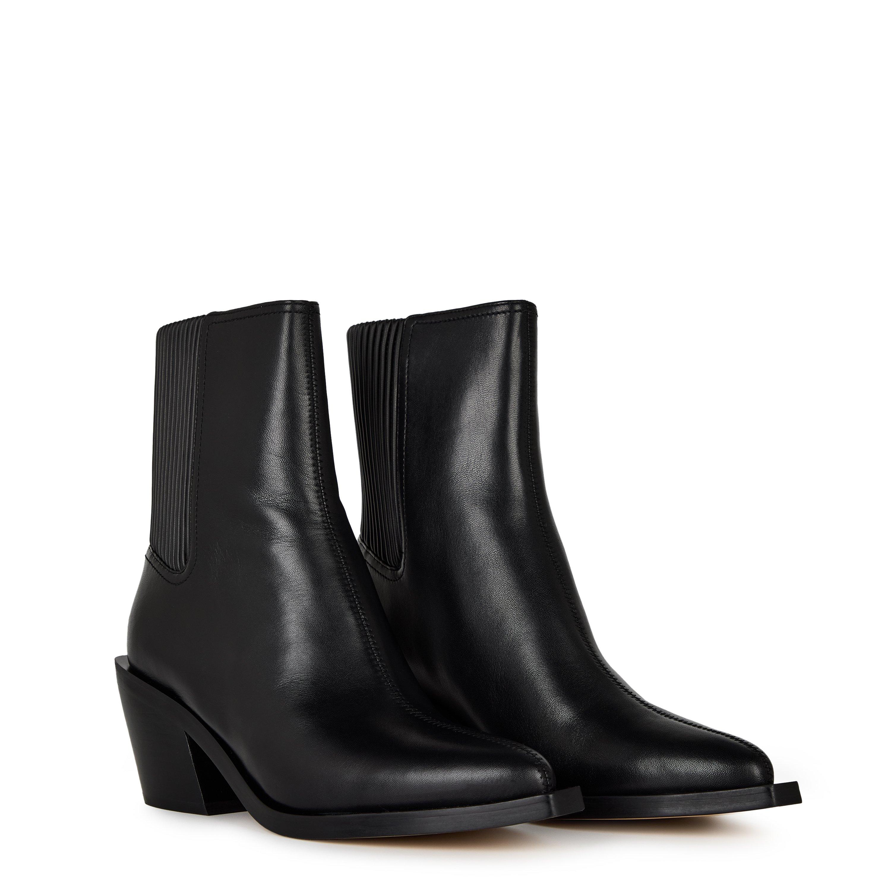 black - Coach - Women's Prestyn Cowboy Boots - 4