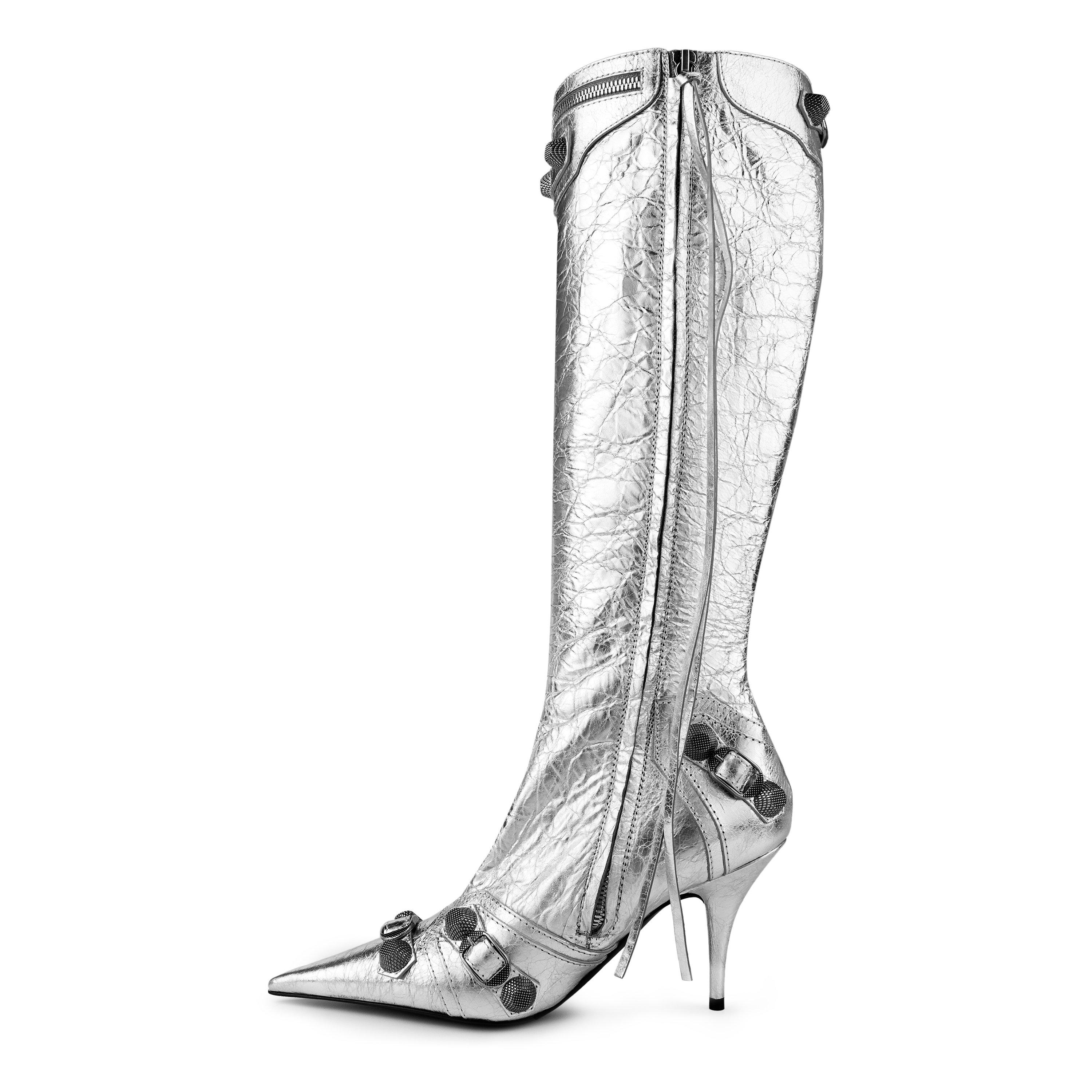 Silver - Balenciaga - Women's Bal Cagole Knee High Boots - 2