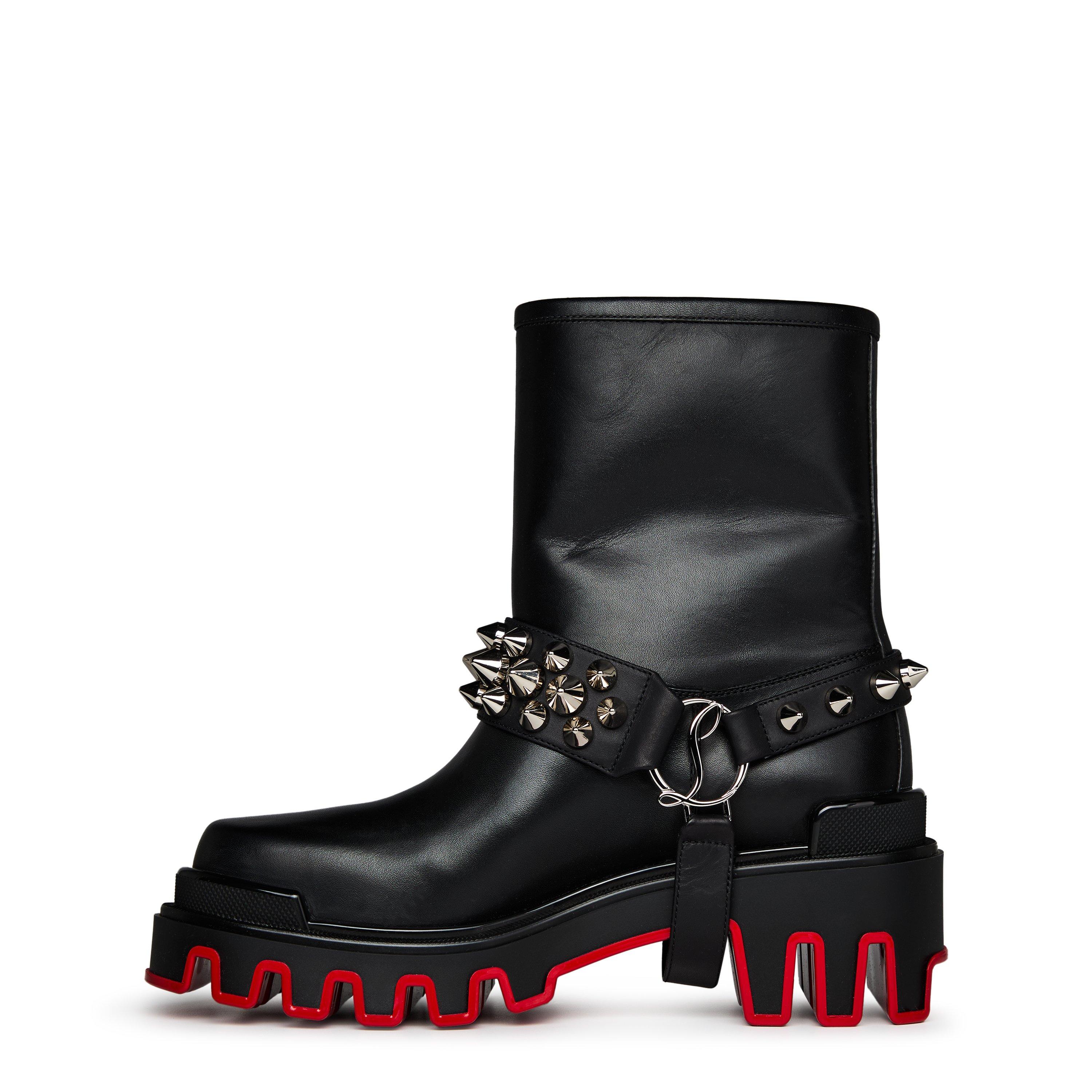 Black - Christian Louboutin - Dune Bike Low Boots - 2
