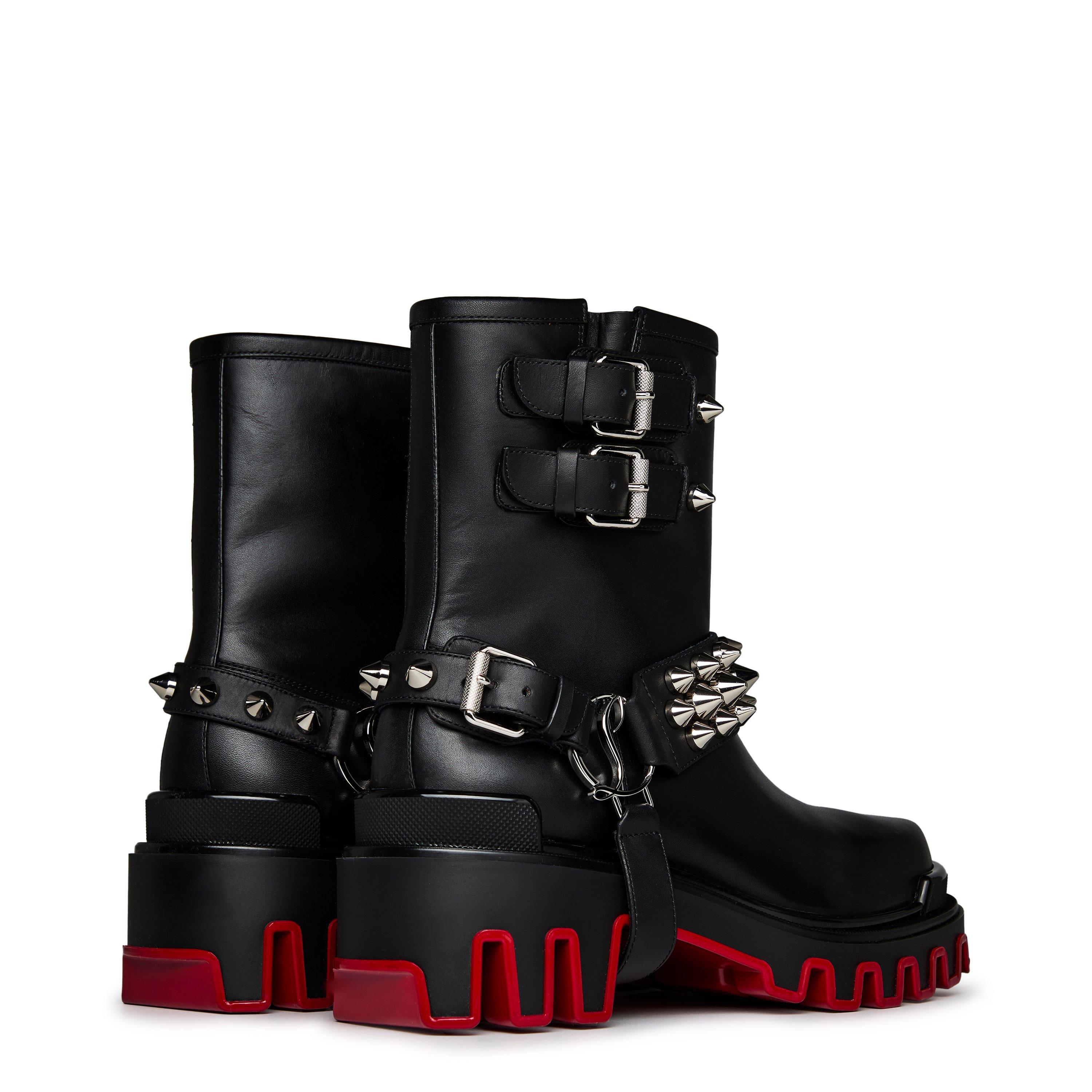 Black - Christian Louboutin - Dune Bike Low Boots - 5