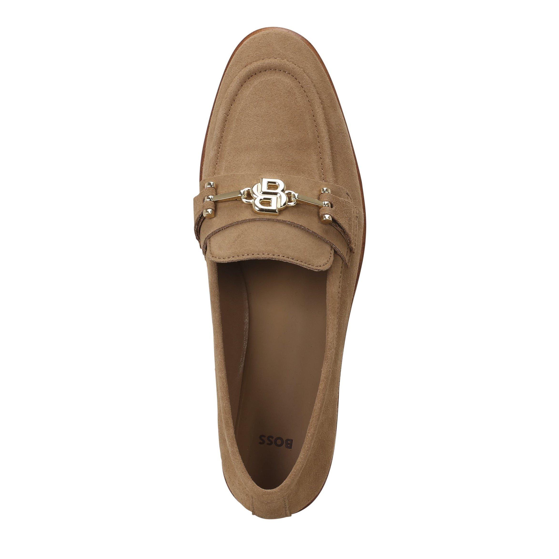 Medium Beige - Boss - Women's Helyan Loafer Slip-on Luxury - 3