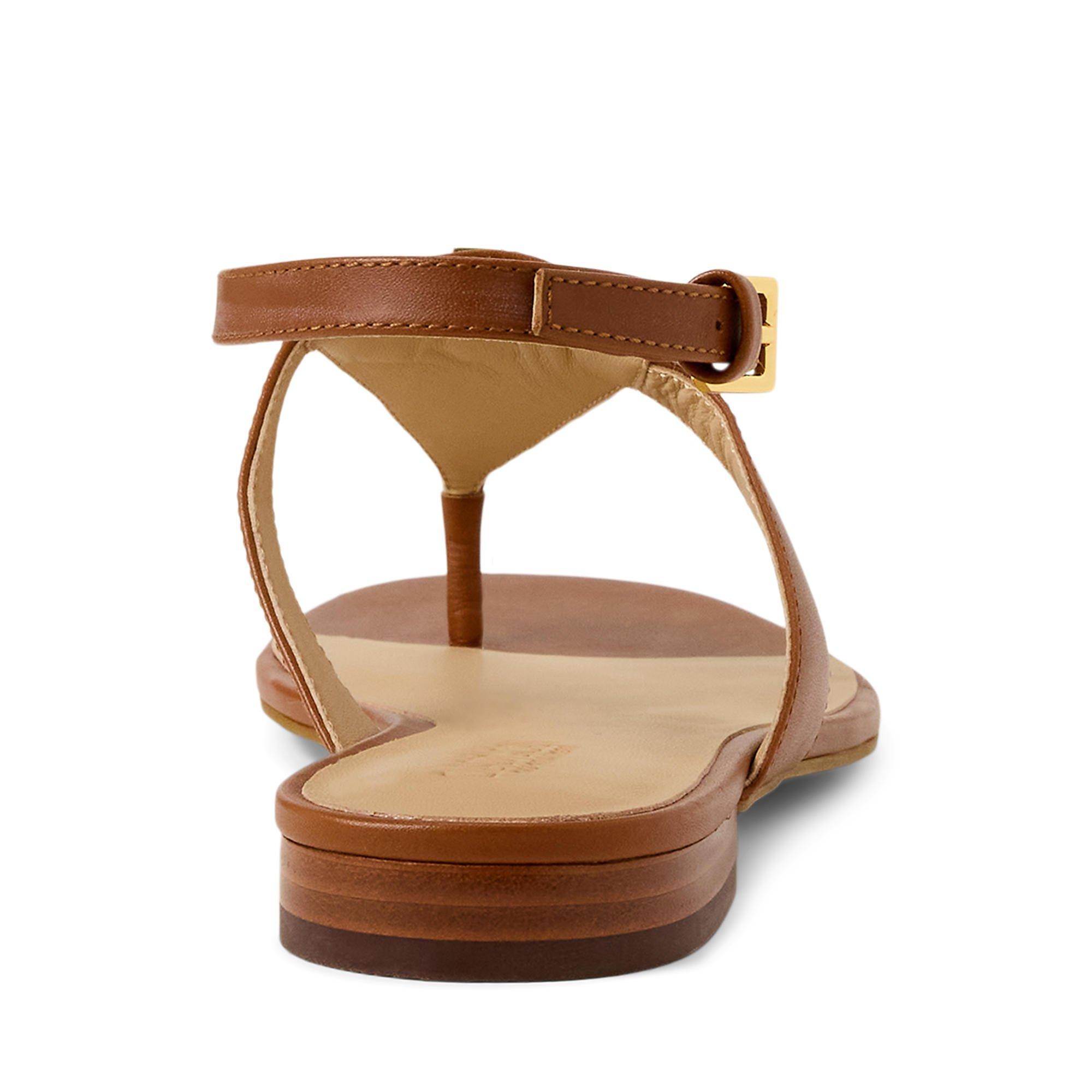 Lauren Tan - Lauren by Ralph Lauren - Everley Leather Sandal - 4