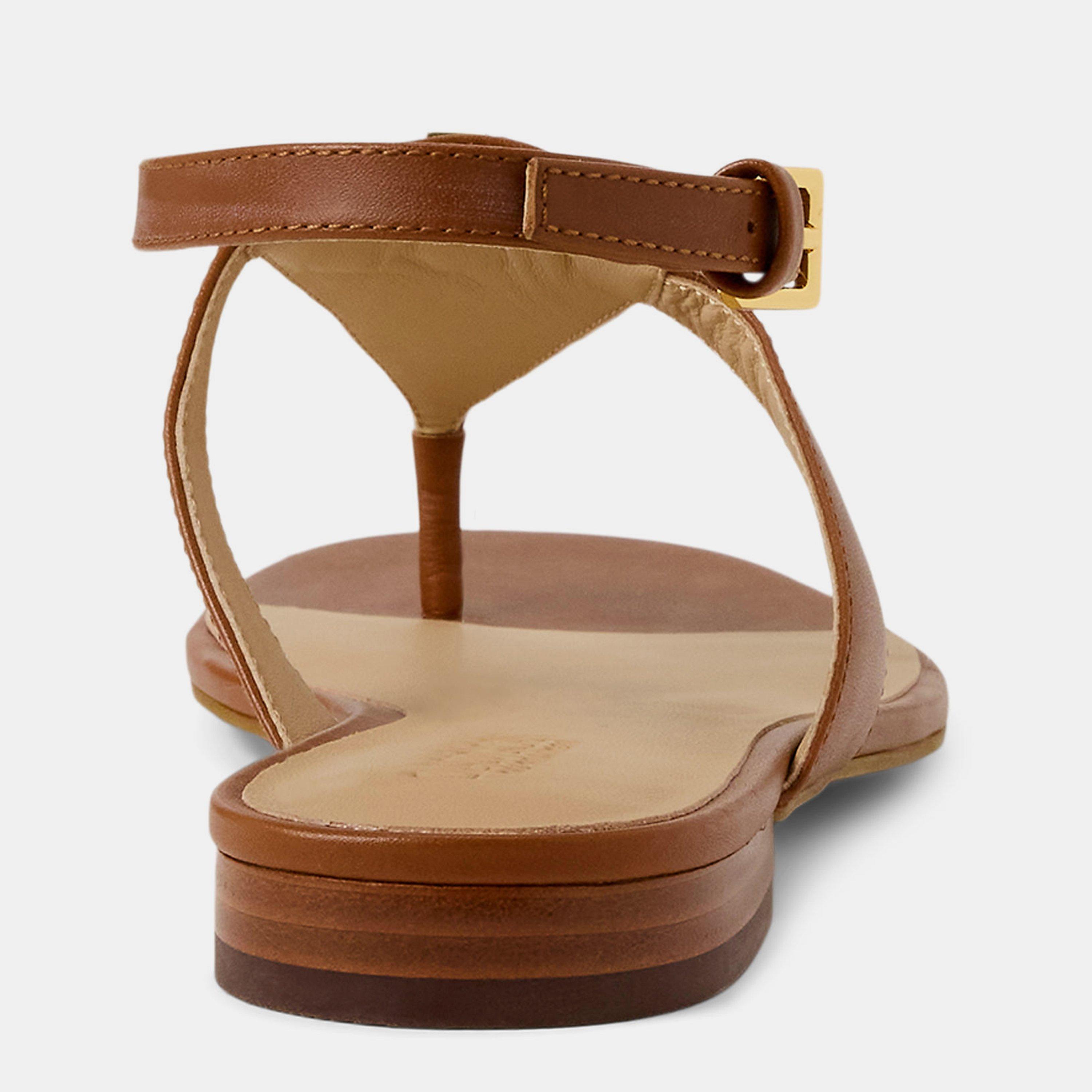 Lauren Tan - Lauren by Ralph Lauren - Everley Leather Sandal - 5