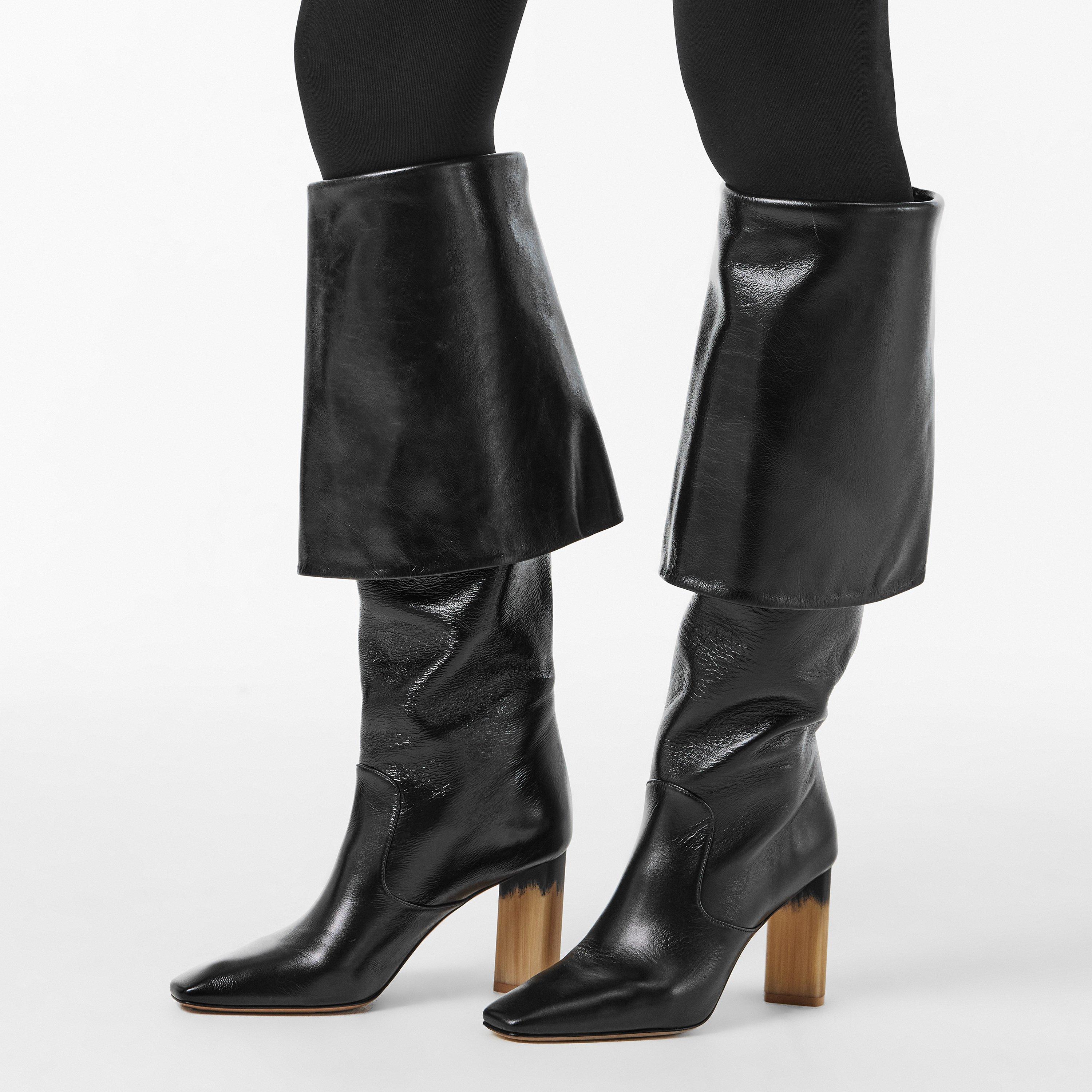 Black - Chloe - Heeled Boot - 3
