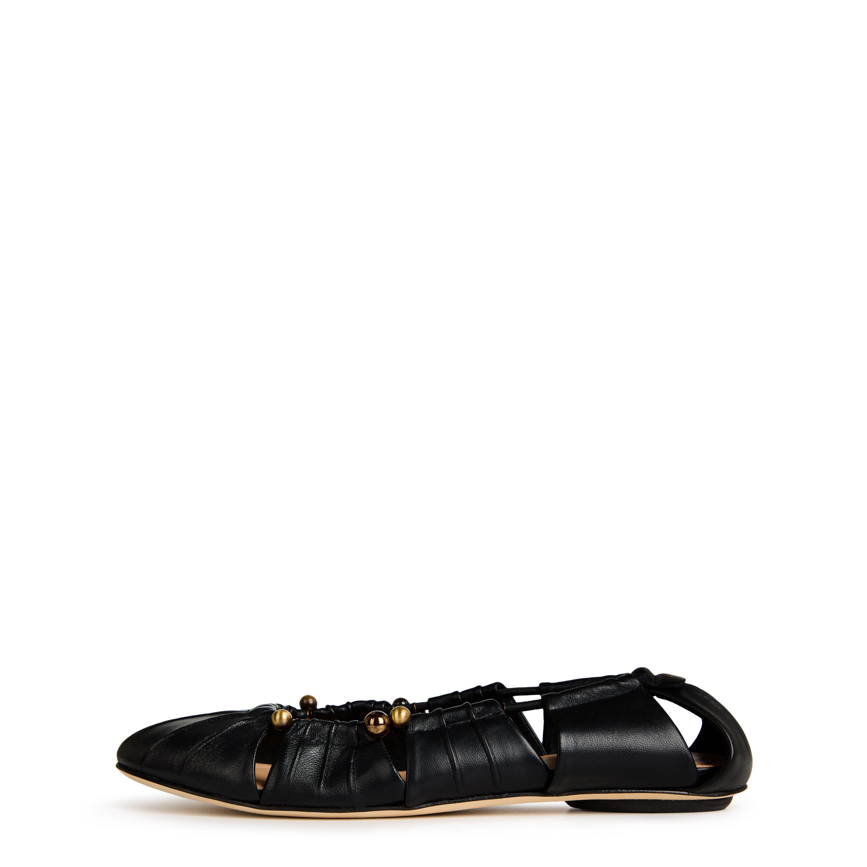 Black - Chloe - Luna Ballerina Flats - 3
