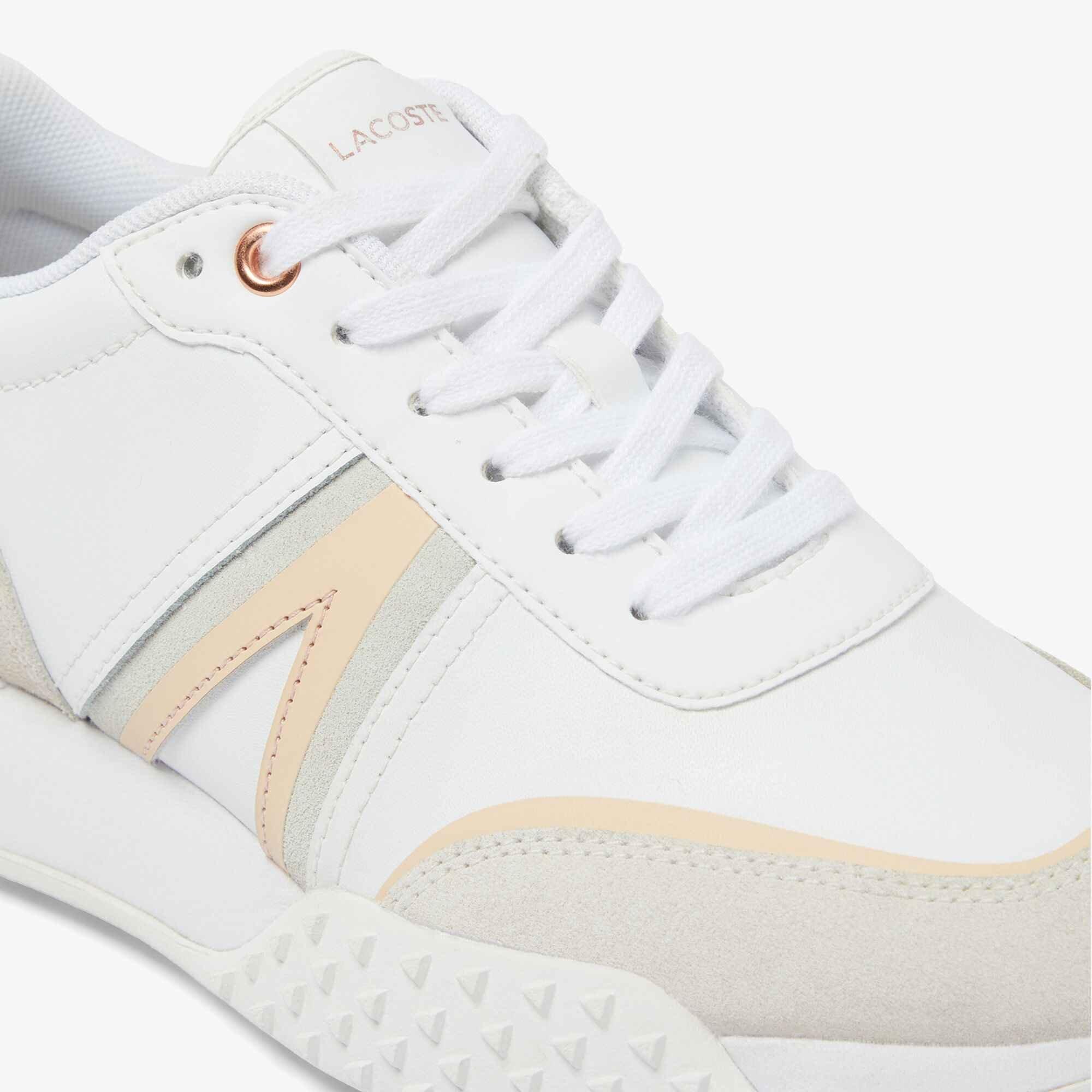 Beige - Lacoste - L-Spin Deluxe Trainers - 4