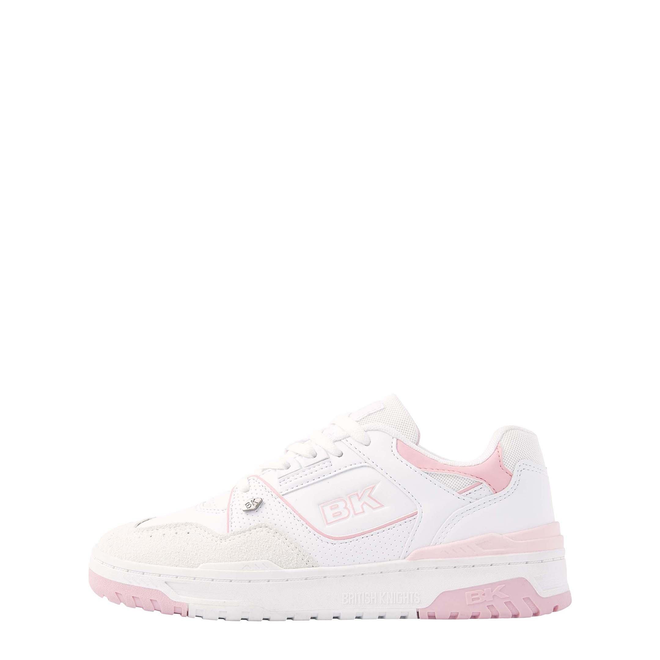 Blanc/Rose - British Knights - Women's Vendon Low-Top Trainers - 2