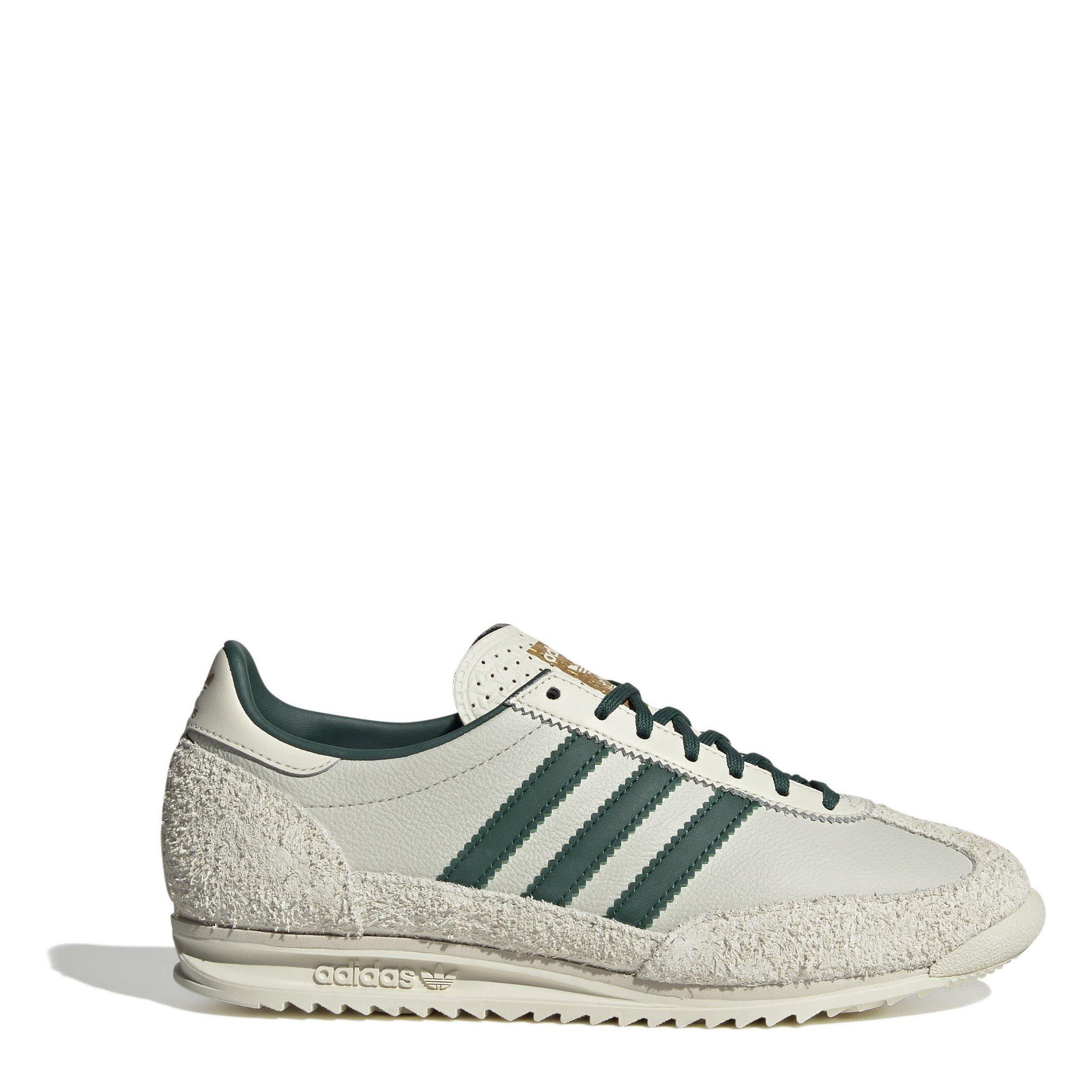 adidas Originals Sl72 Shoes - Wht/Green - Size 4 (36.7)