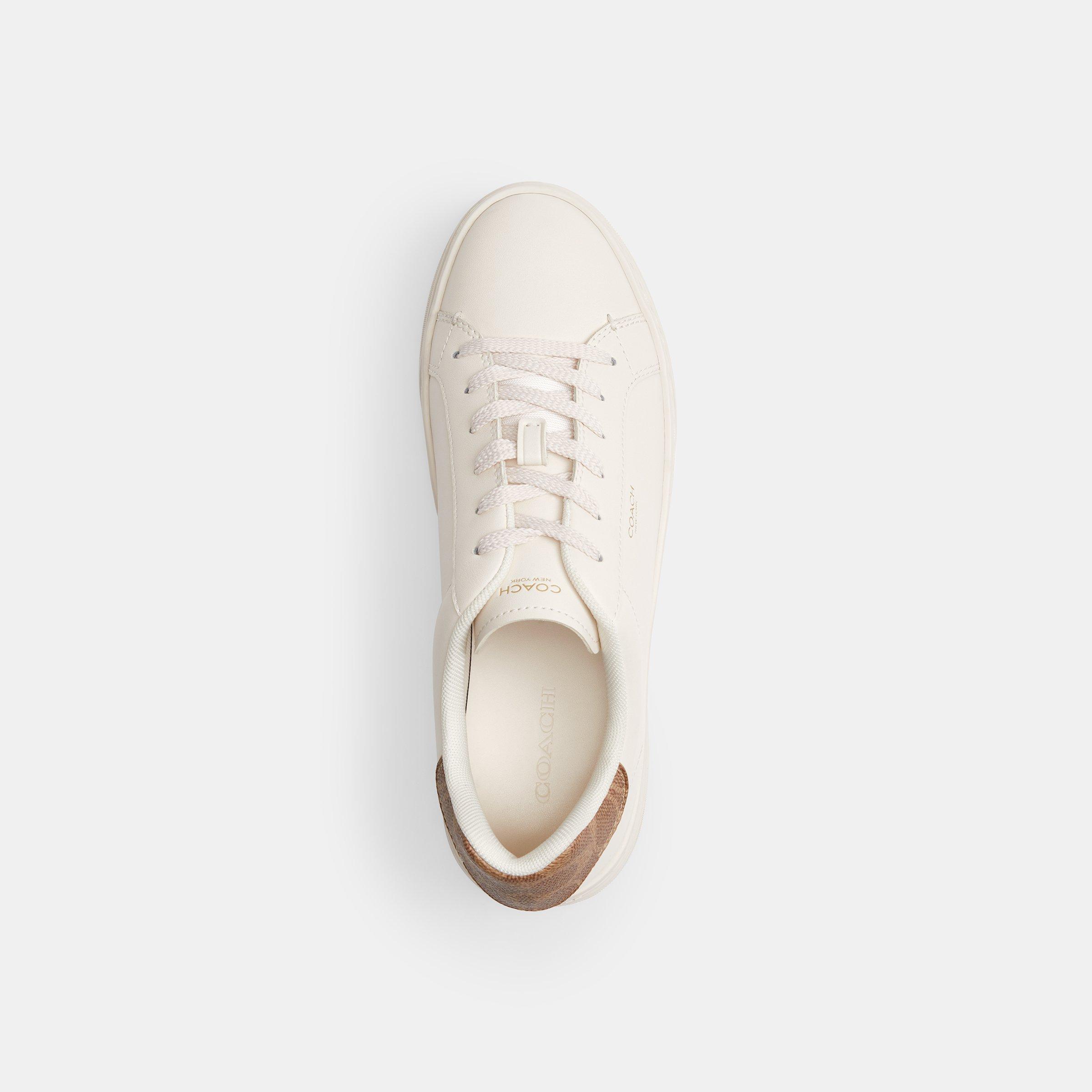 Chalk Brown Sig - Coach - Lowline Luxe Sneakers - 4