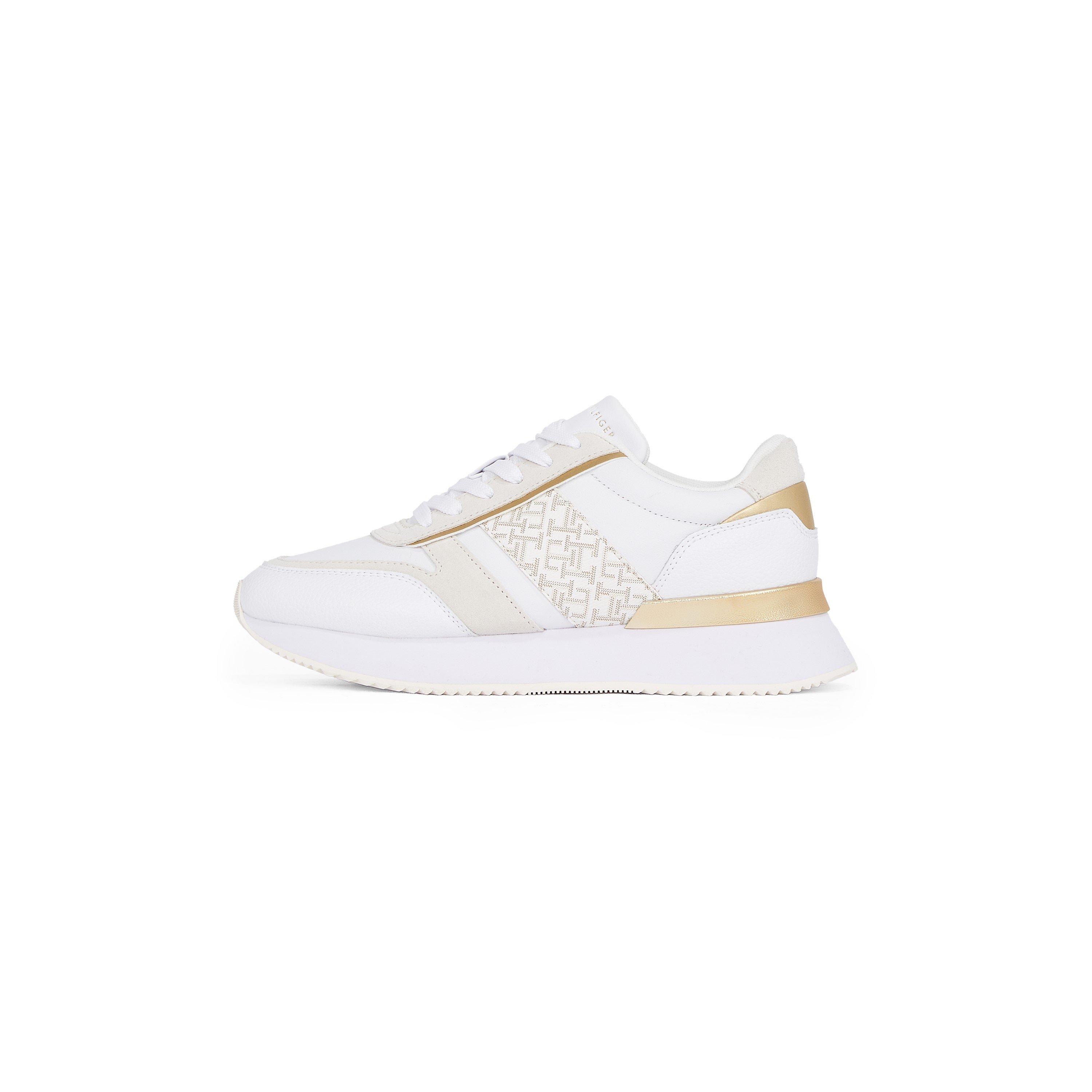 White/gold - Tommy Hilfiger - Women's Lux Monogram Runners - 3