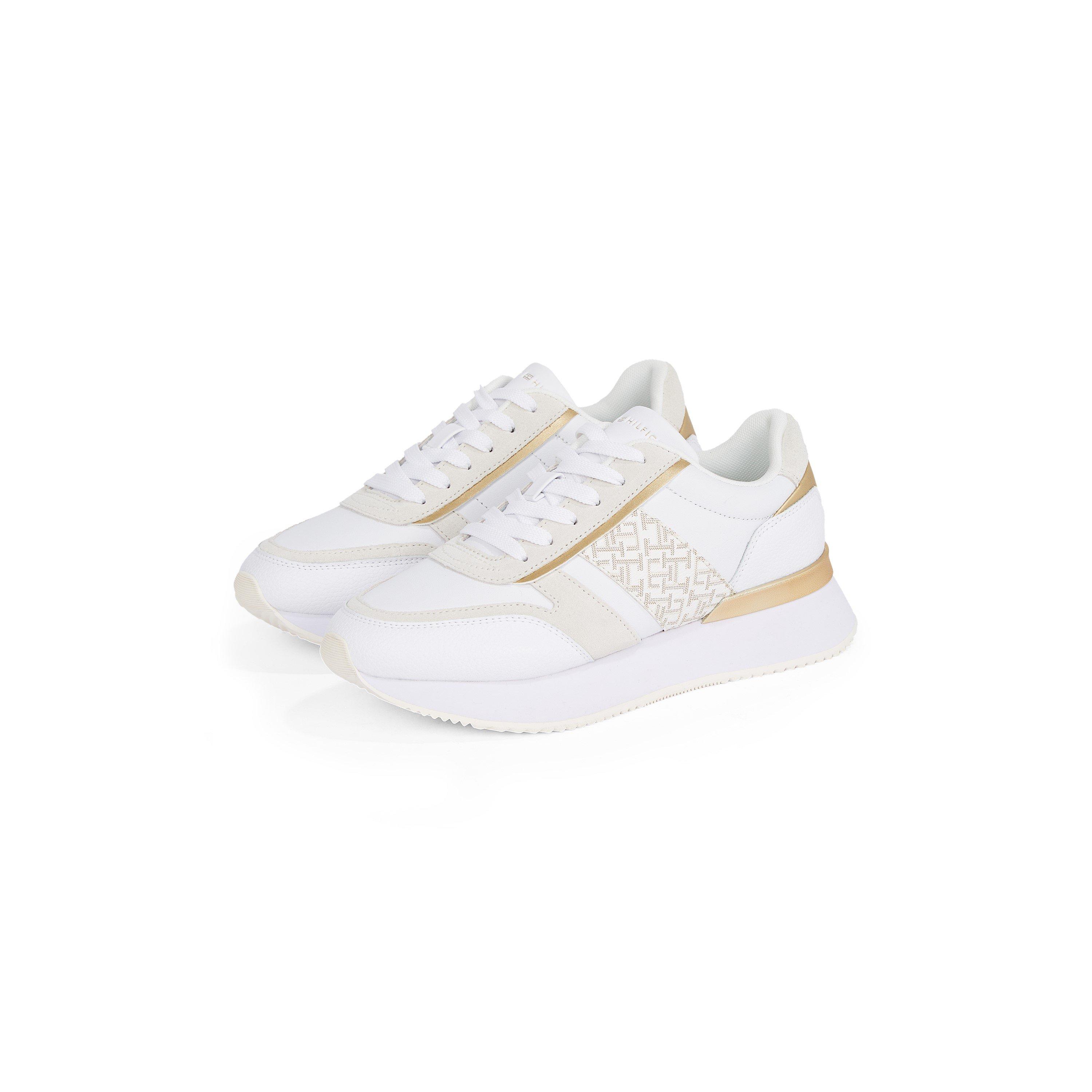 White/gold - Tommy Hilfiger - Women's Lux Monogram Runners - 4