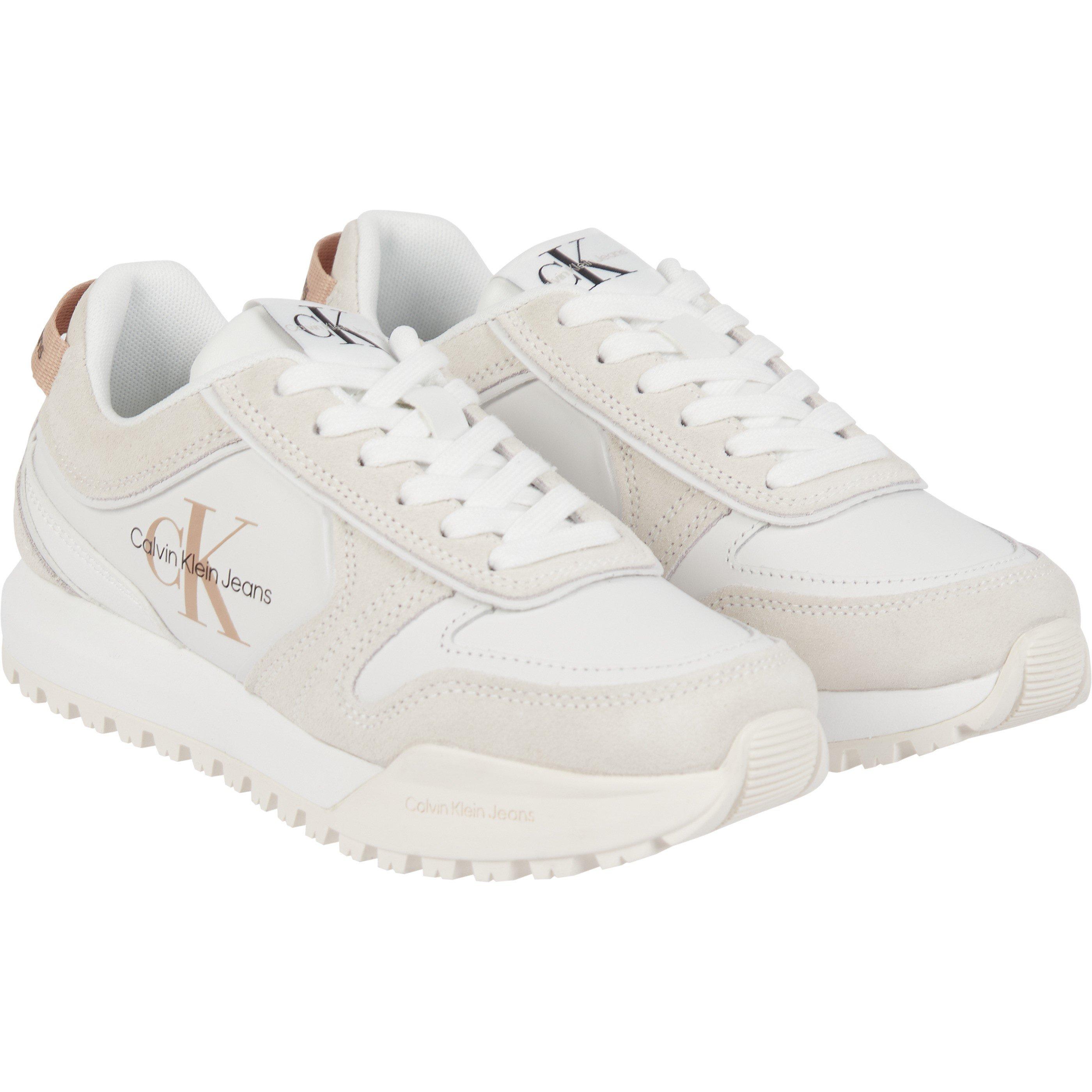 Bijela - Calvin Klein Jeans - Toothy Irregular Lines Runners - 2