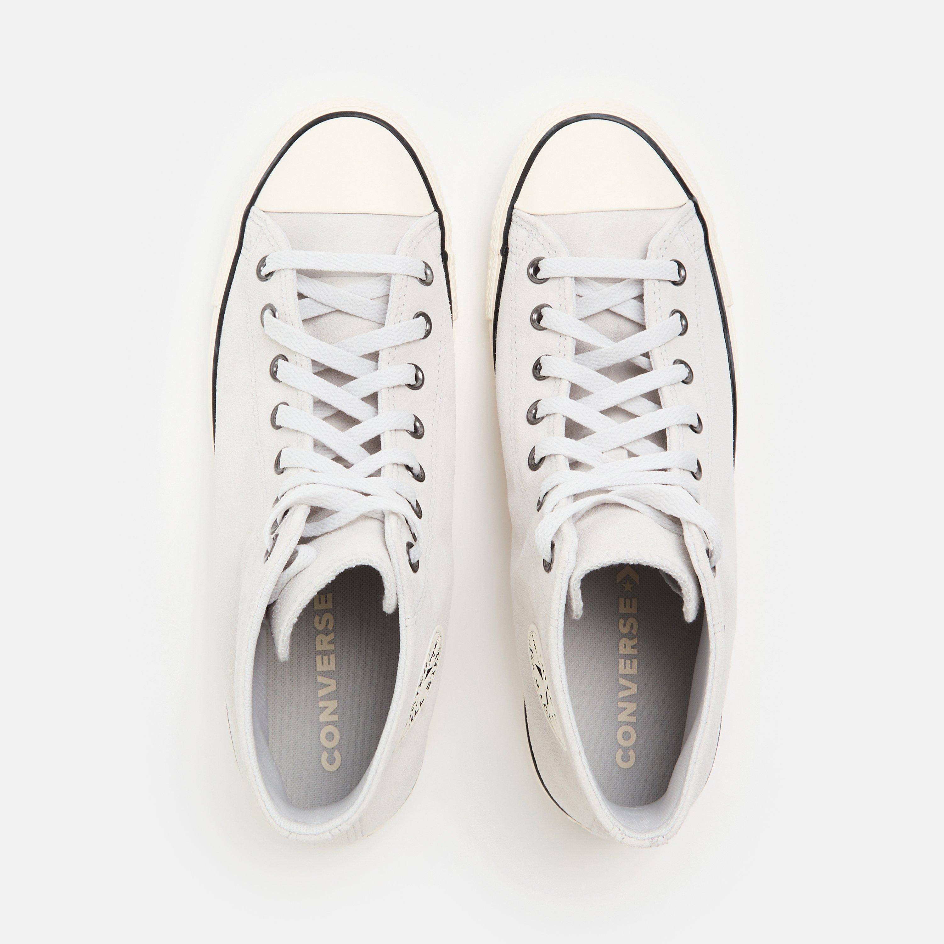 Barley Grey - Converse - Chuck Hi F Canvas High-Top Trainers - 4