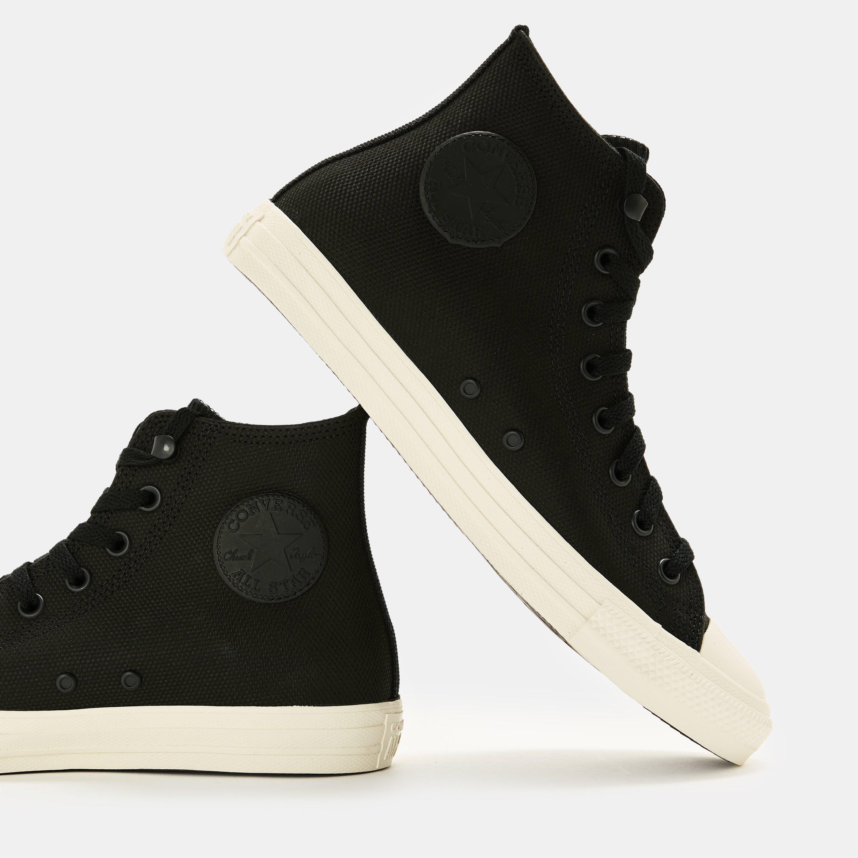 Black - Converse - Men's Chuck Hi F Canvas High-Top Trainers - 3