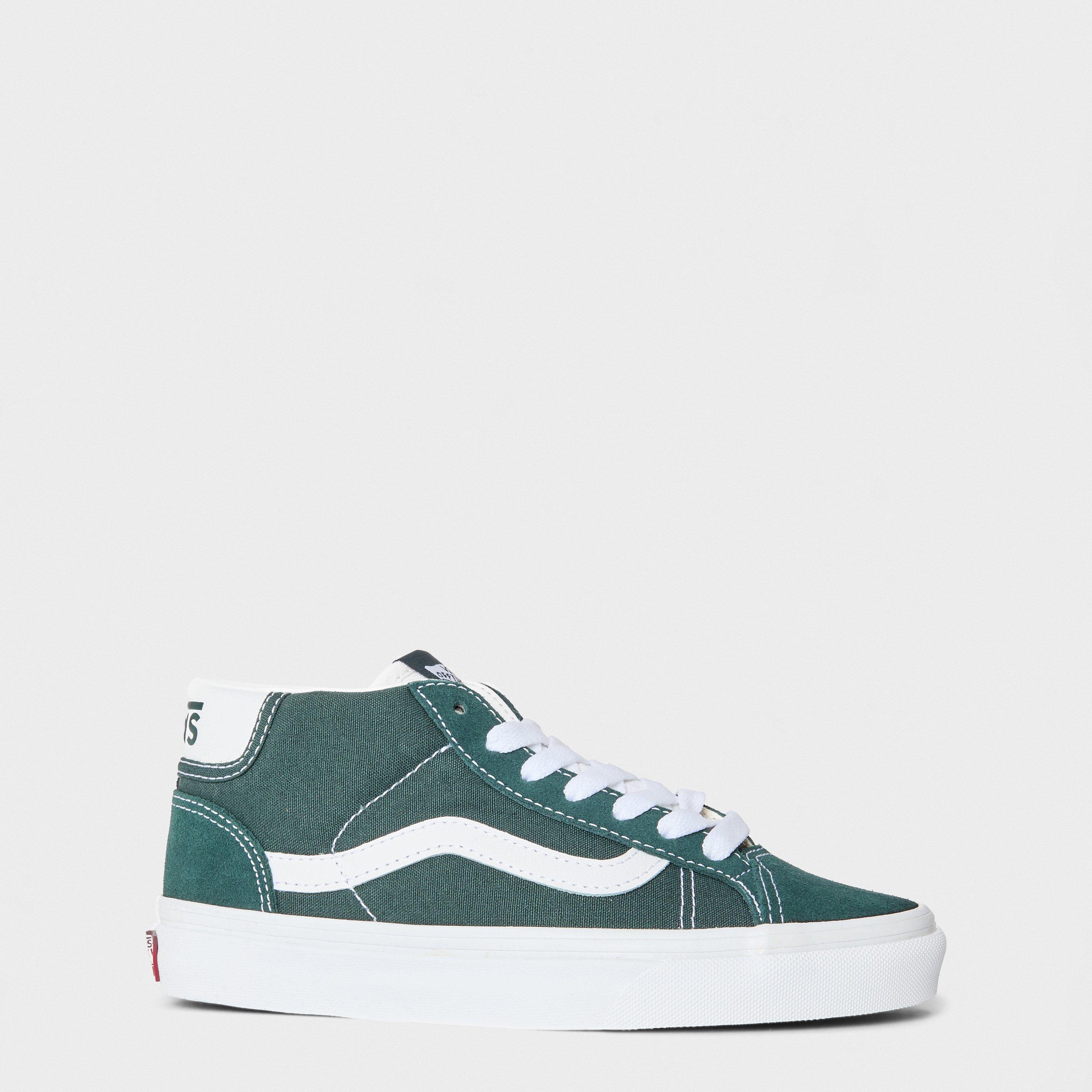 Spruce/White - Vans - Unisex Adults Canvas High-Top Trainers - 1