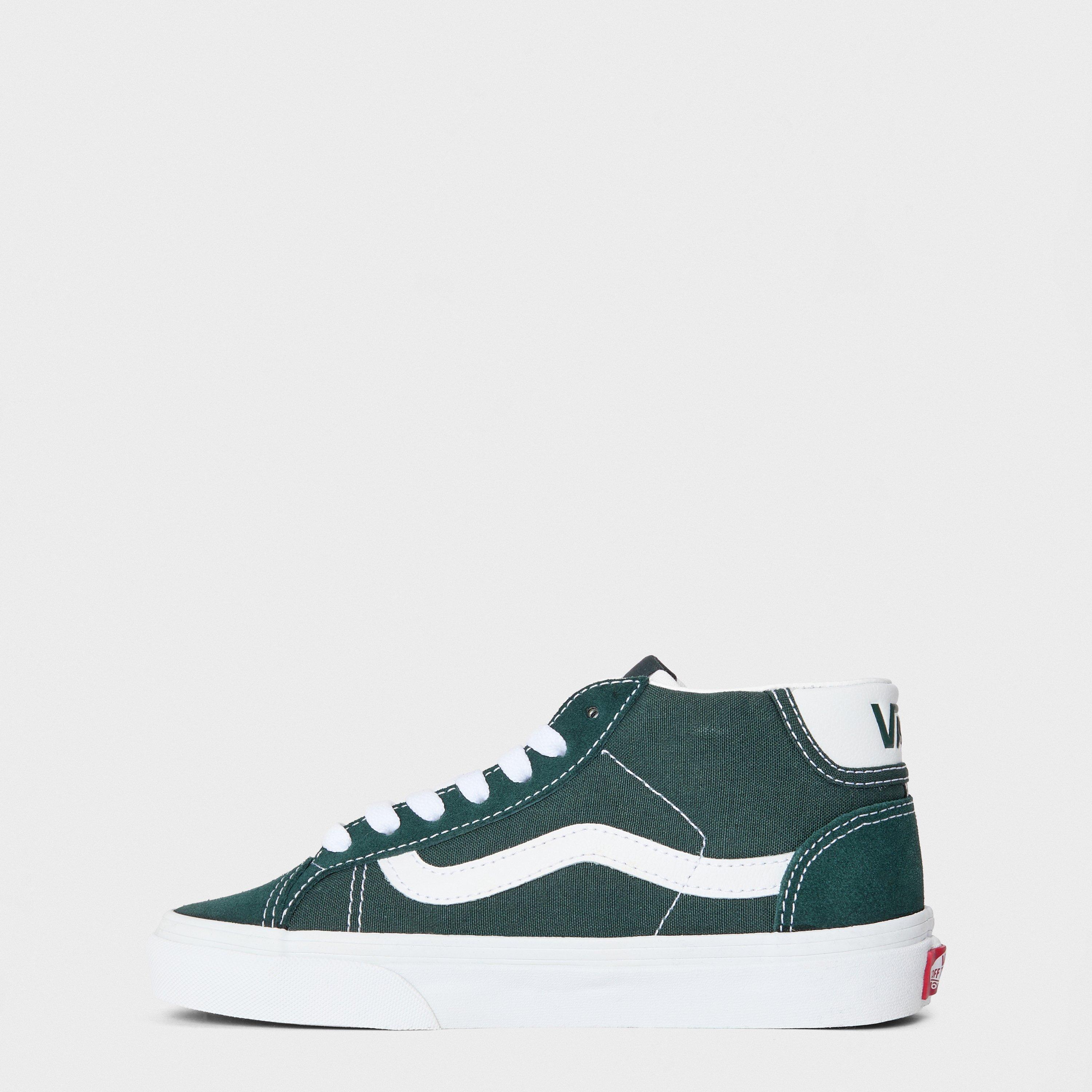 Spruce/White - Vans - Adults Canvas High-Top Trainers - 2