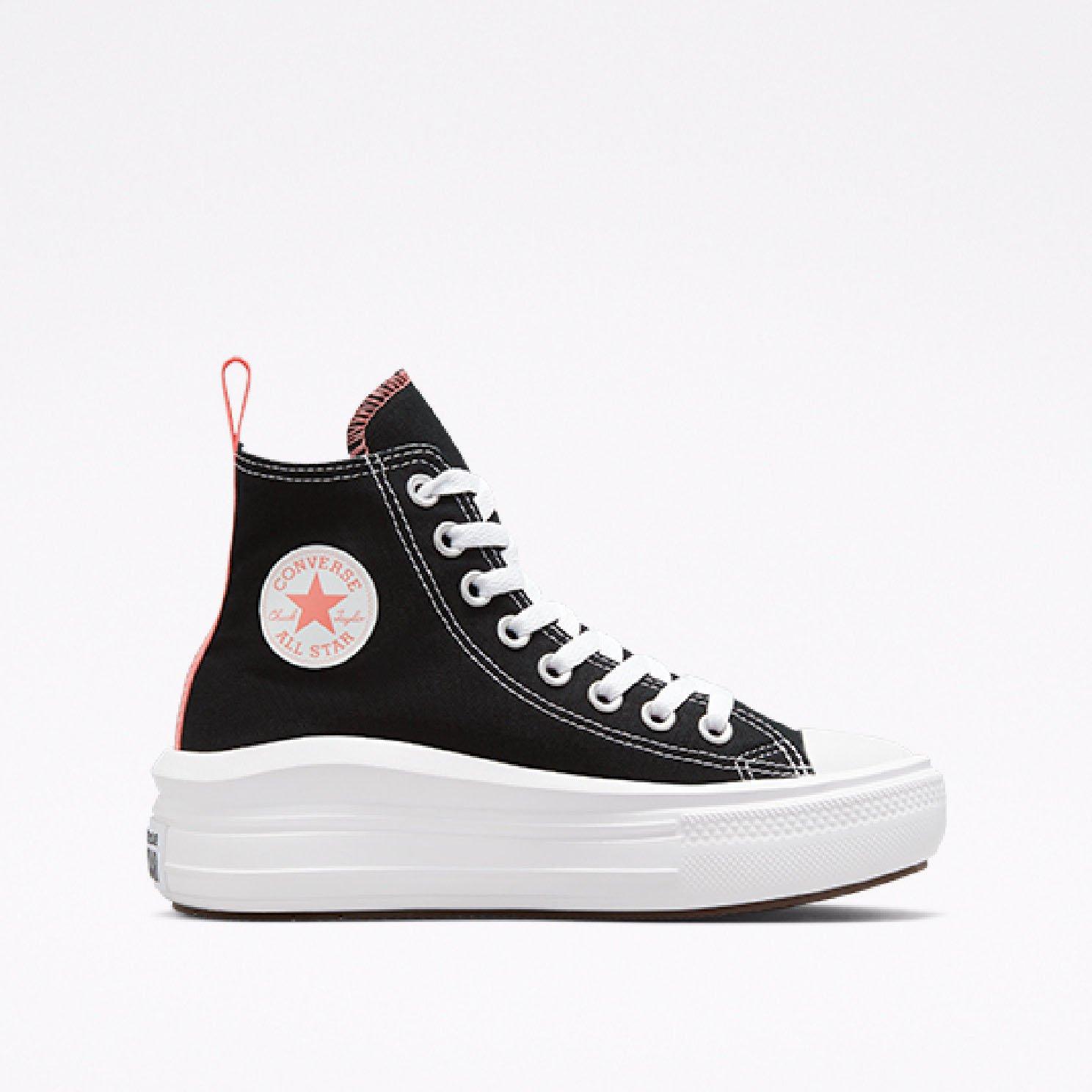 001-Black/Pin - Converse - Unisex Chuck Taylor All Star Mov Canvas High-Top Trainers - 1