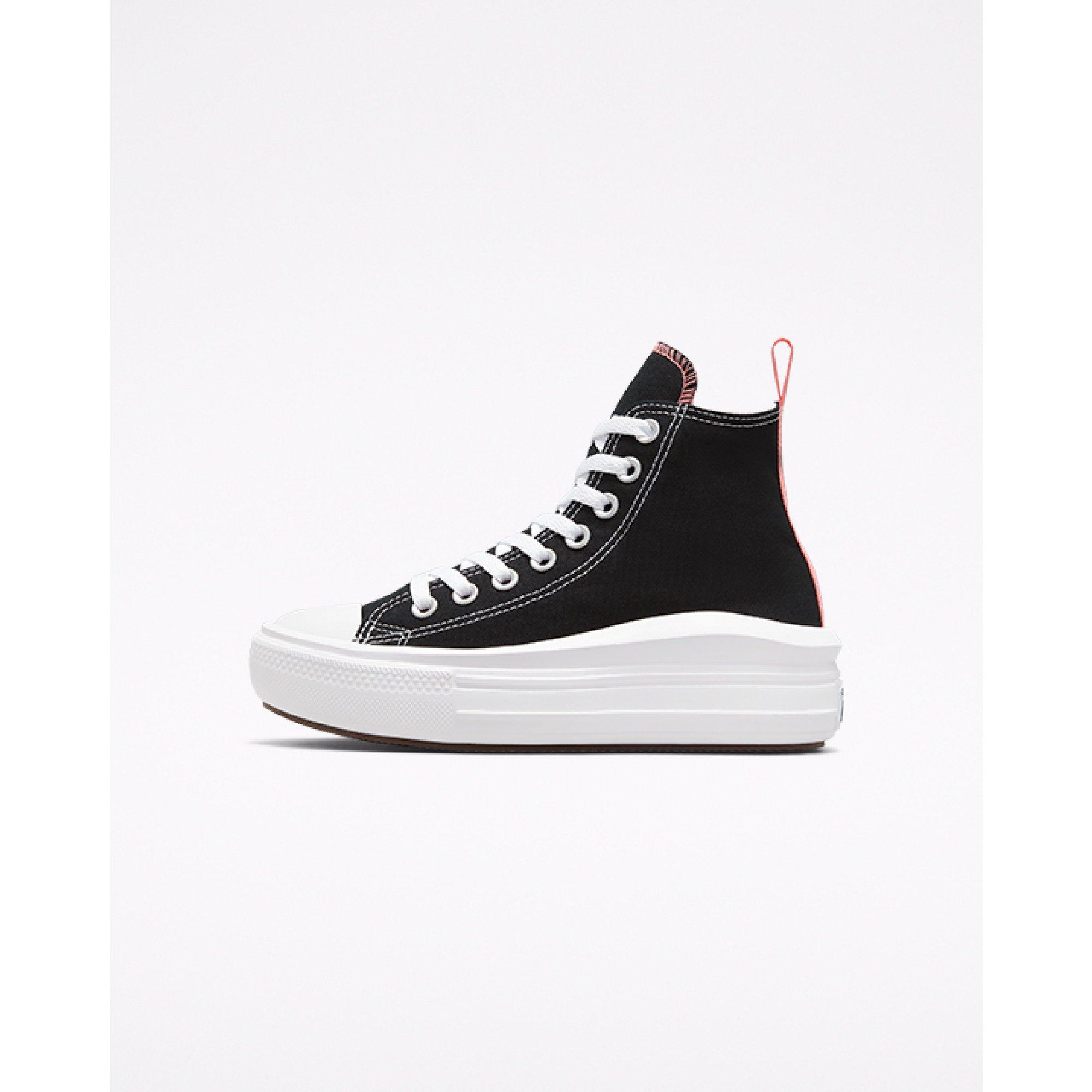 001-Black/Pin - Converse - Unisex Chuck Taylor All Star Mov Canvas High-Top Trainers - 2