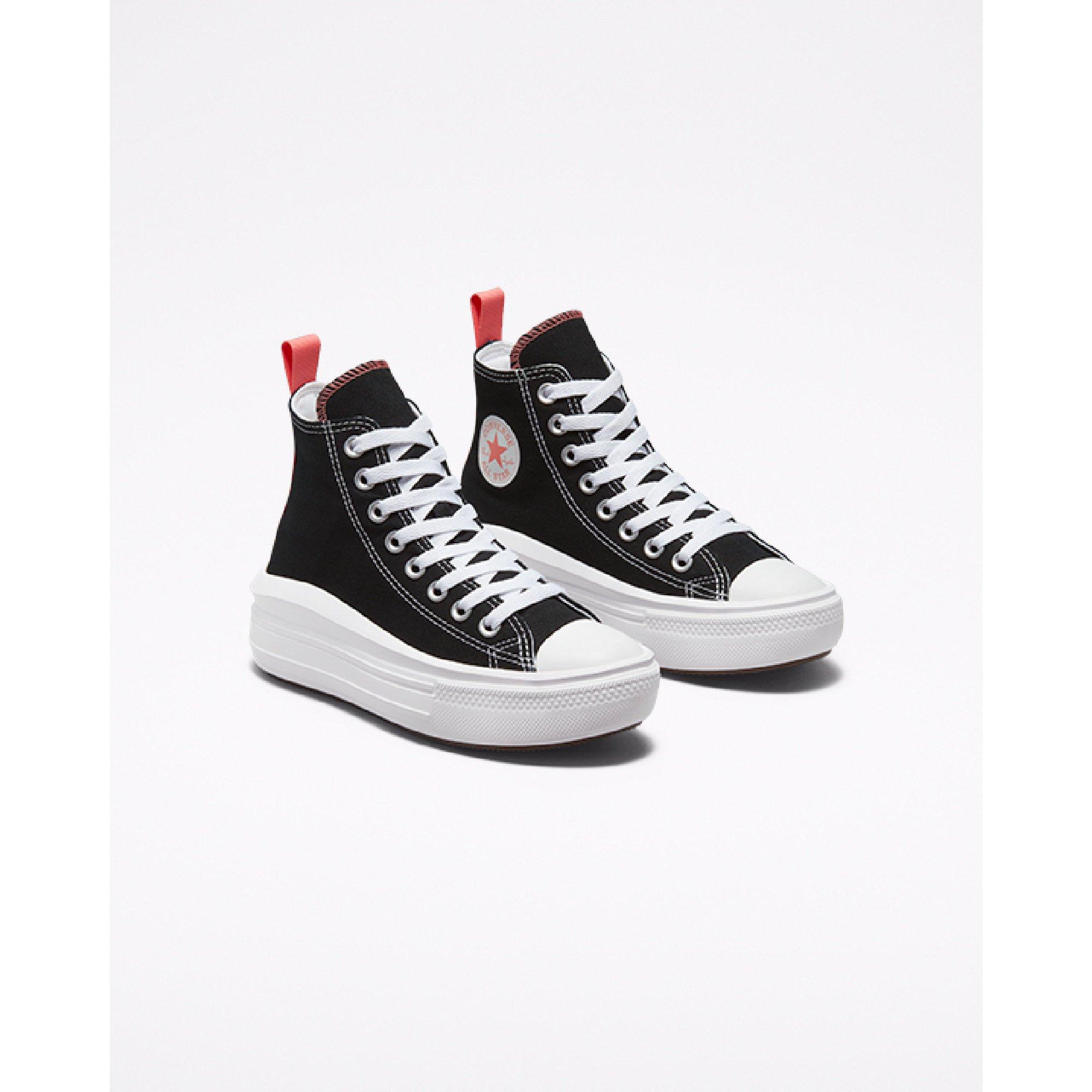 001-Black/Pin - Converse - Unisex Chuck Taylor All Star Mov Canvas High-Top Trainers - 5