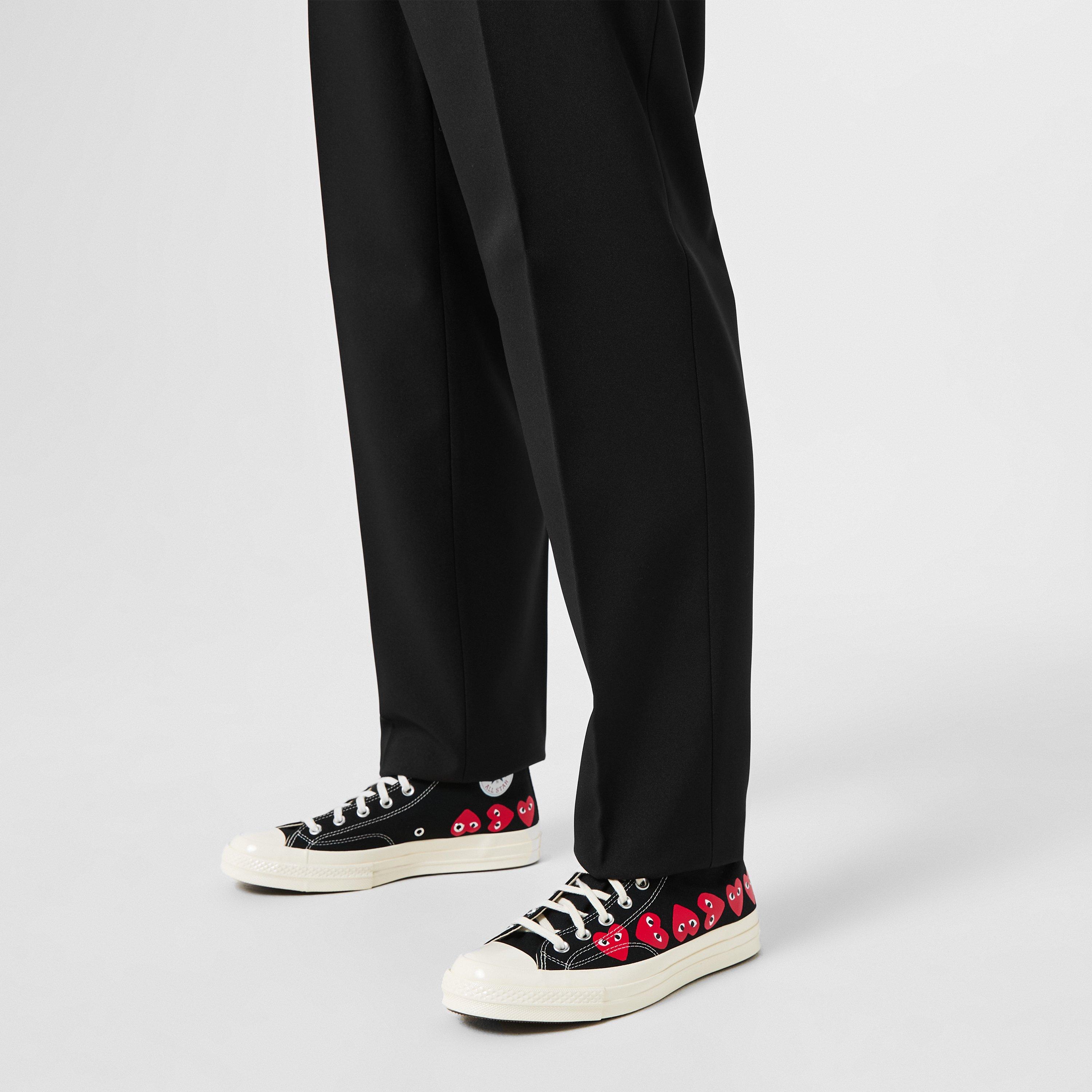 Black - Comme des Garcons PLAY - Multi Heart High Top Trainers - 2