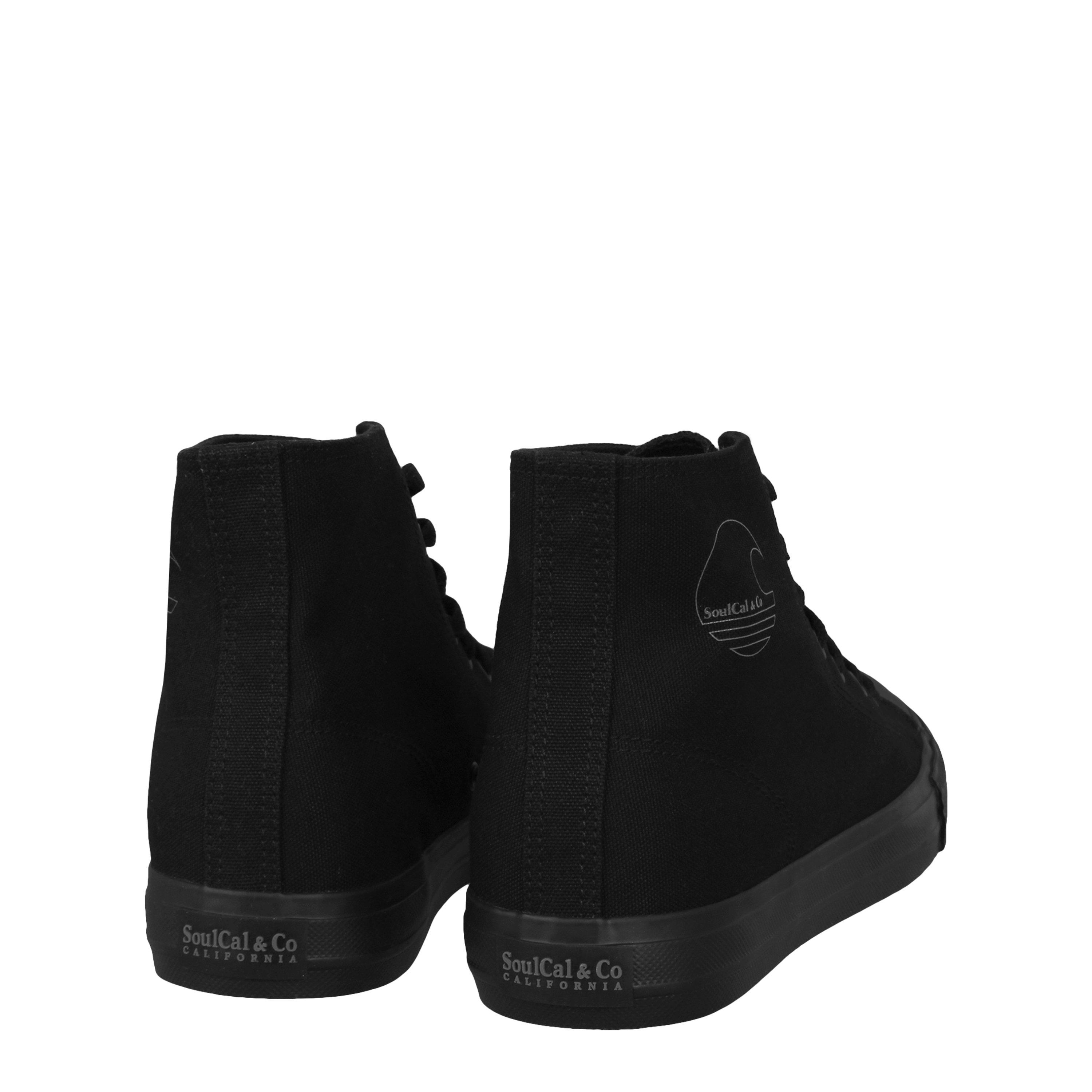 Black/Black - SoulCal - Canvas High Trainers Mens - 4