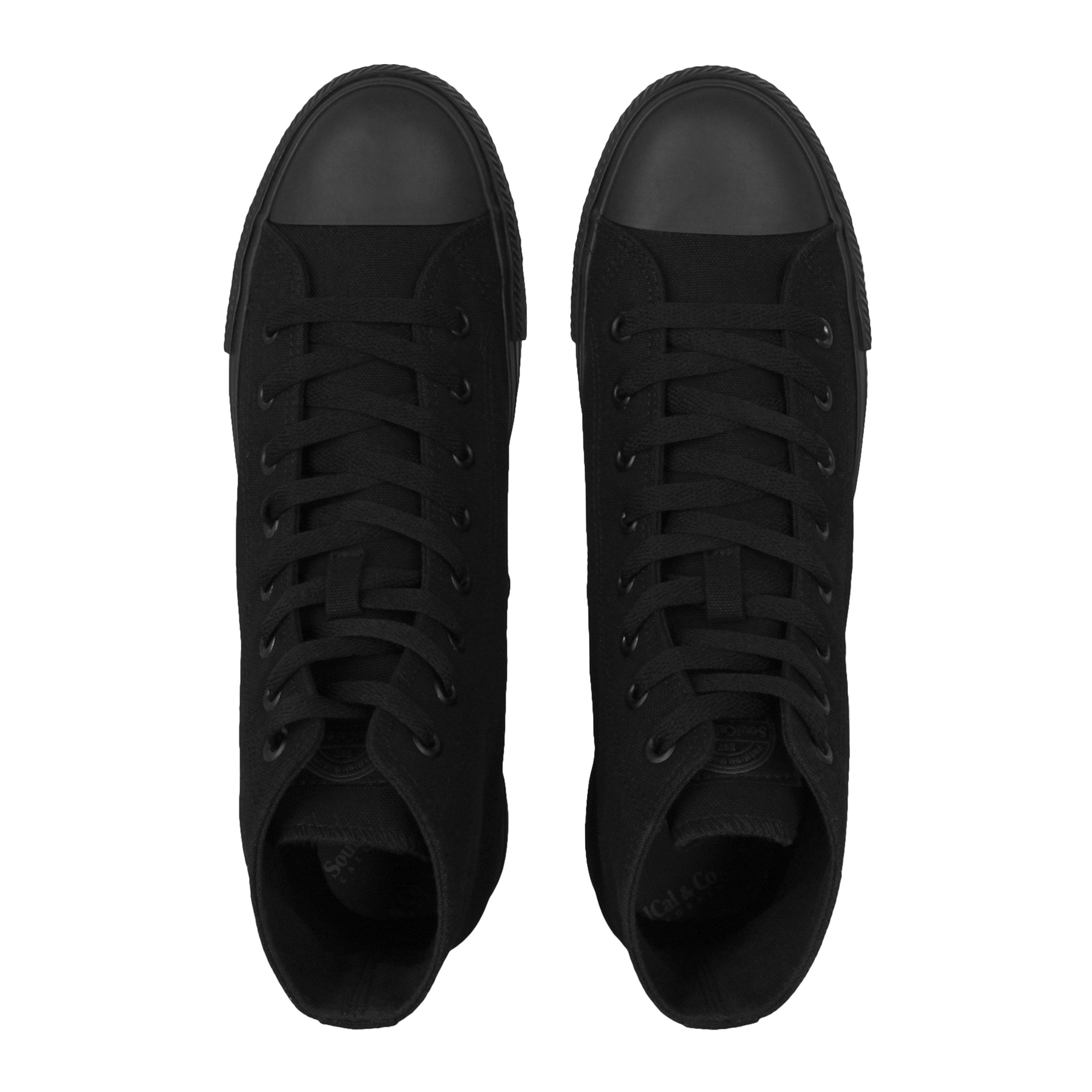 Black/Black - SoulCal - Canvas High Trainers Mens - 5