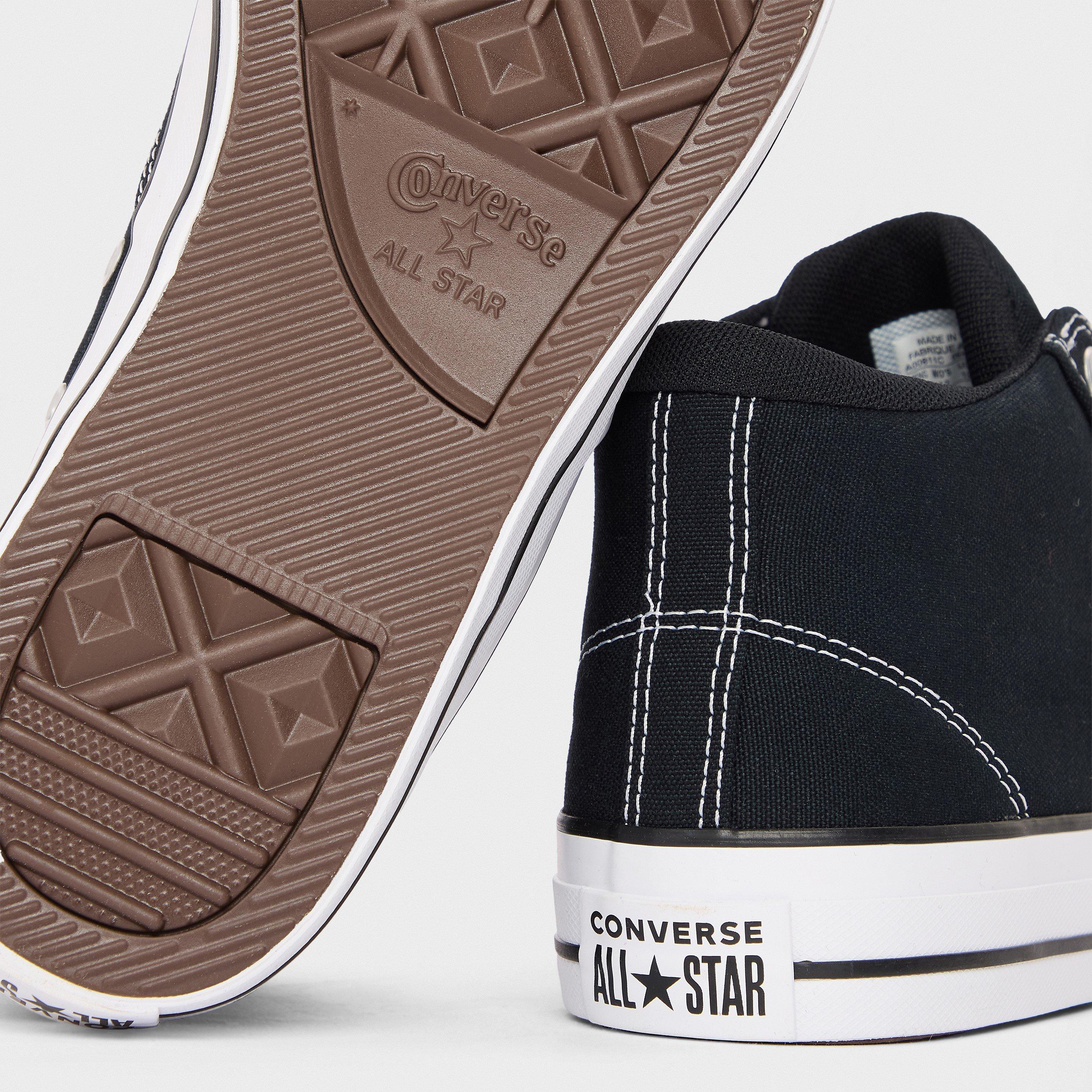 Black/White - Converse - Men's Canvas High-Top Trainers - 3