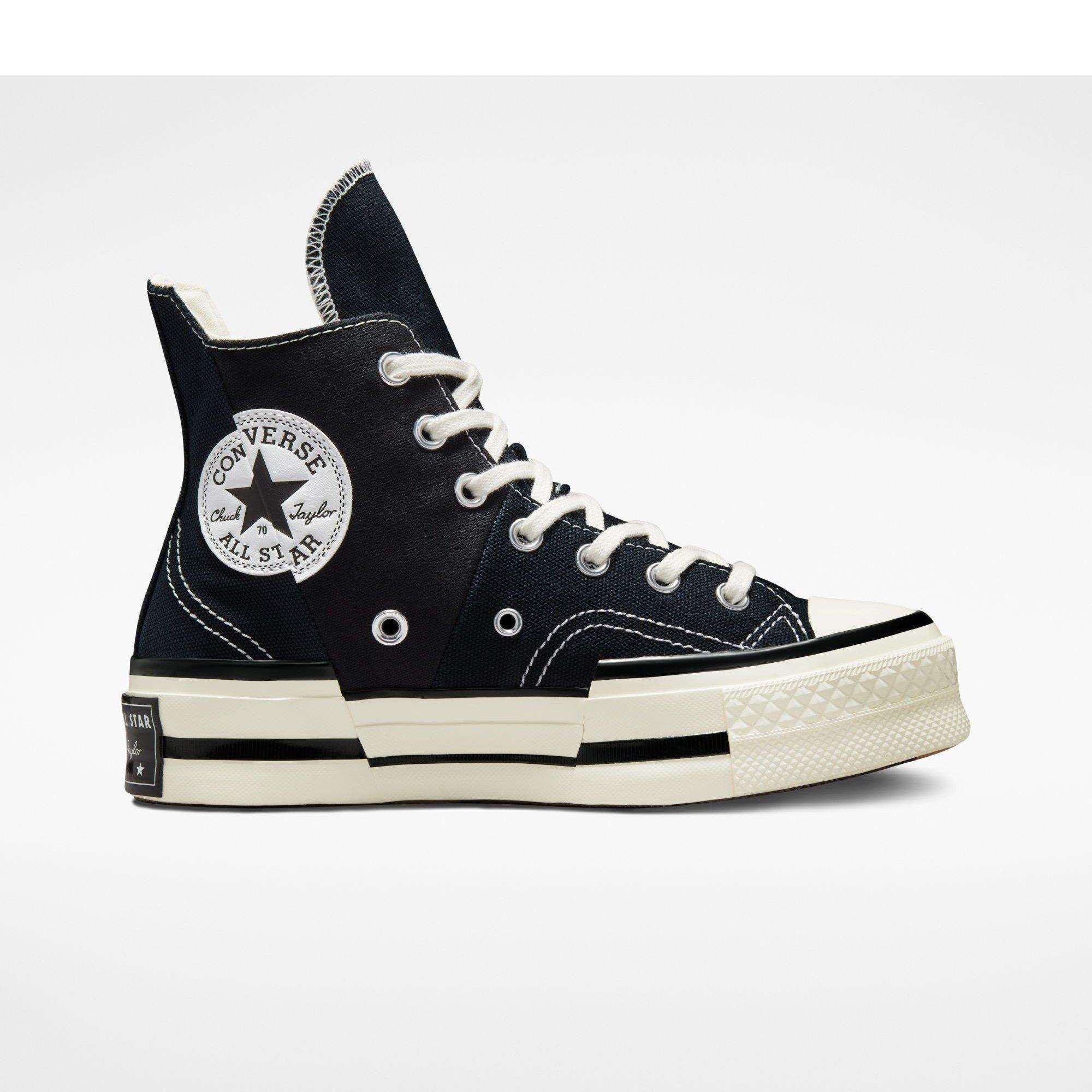 001-Black/Egr - Converse - Unisex Adults Chuck 70 Plus Canvas High-Top Trainers - 1