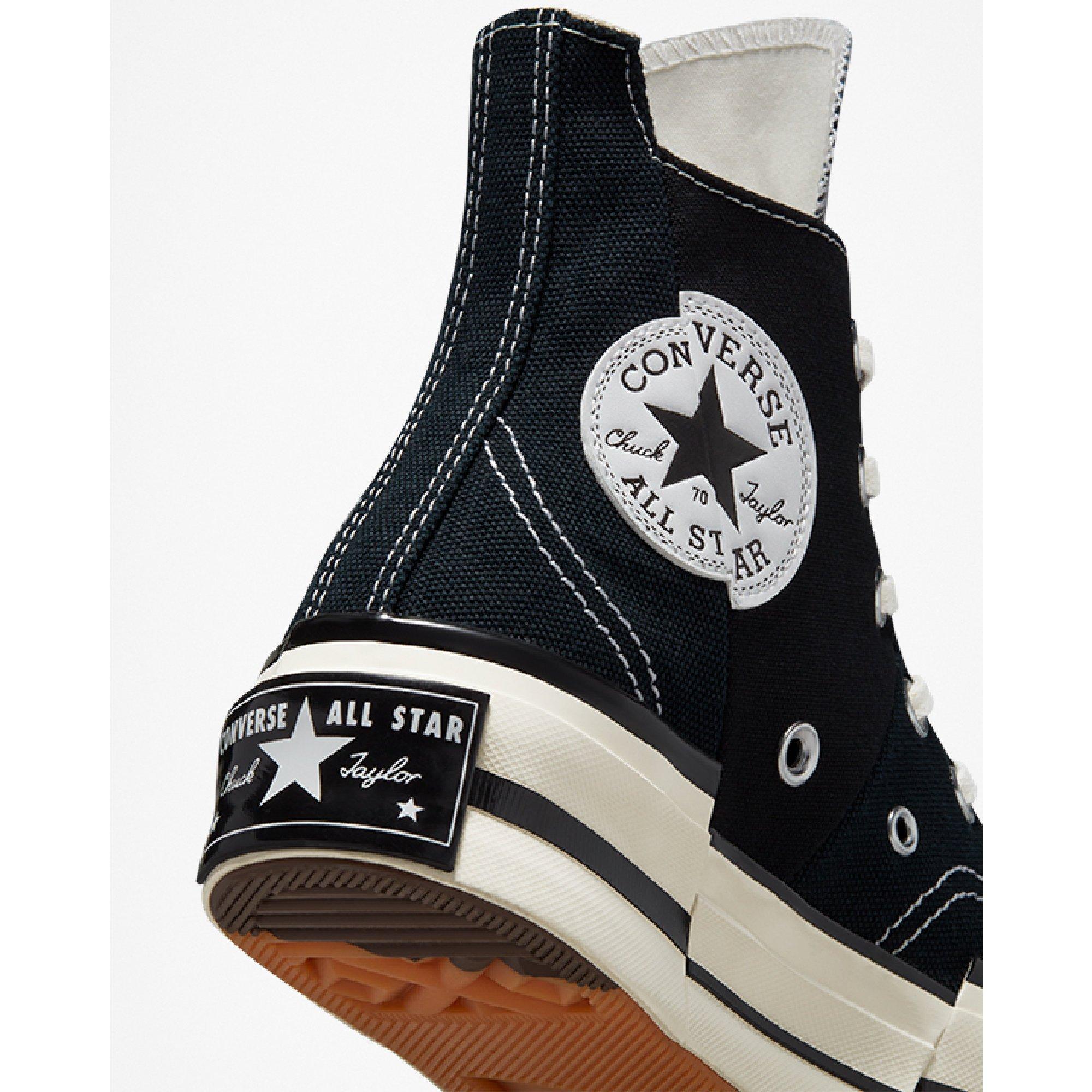 001-Black/Egr - Converse - Unisex Adults Chuck 70 Plus Canvas High-Top Trainers - 5