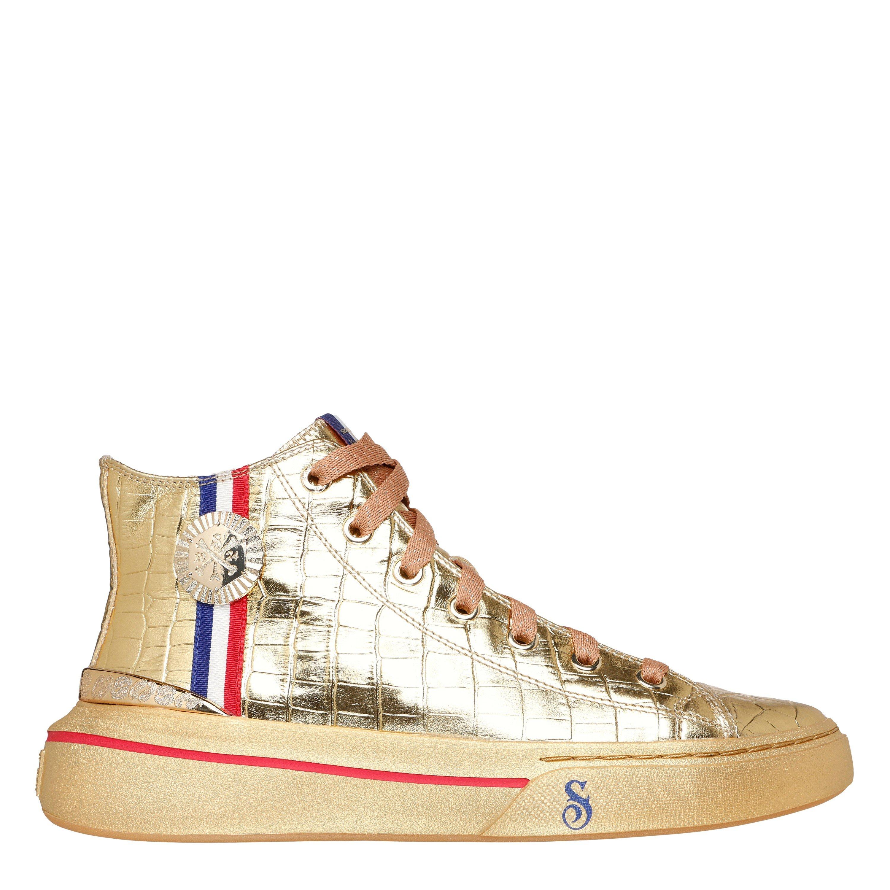 Gold - Skechers - Men's Snoop Gold Canvas High-Top Trainers - 1