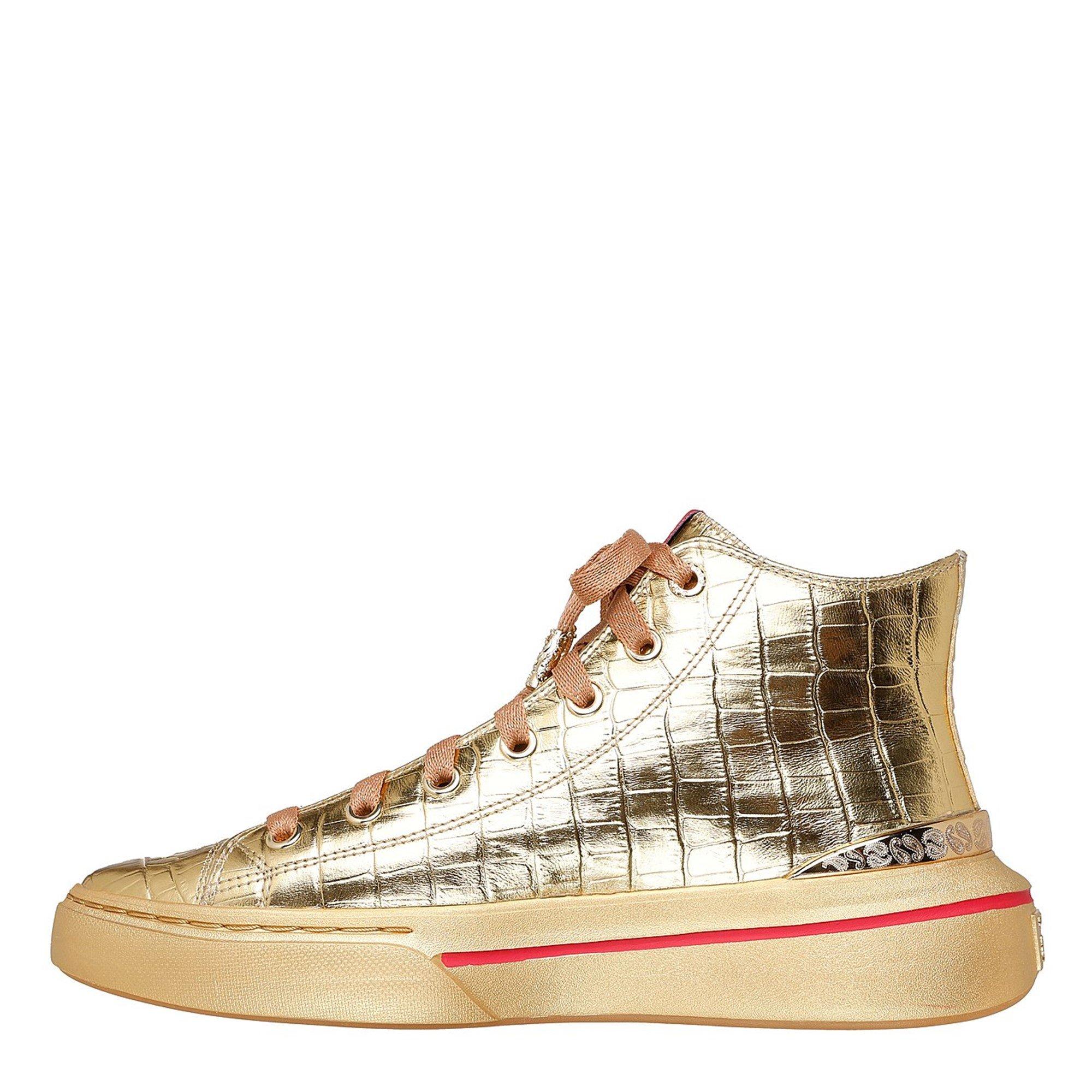 Gold - Skechers - Snoop Gold Canvas High-Top Trainers - 2