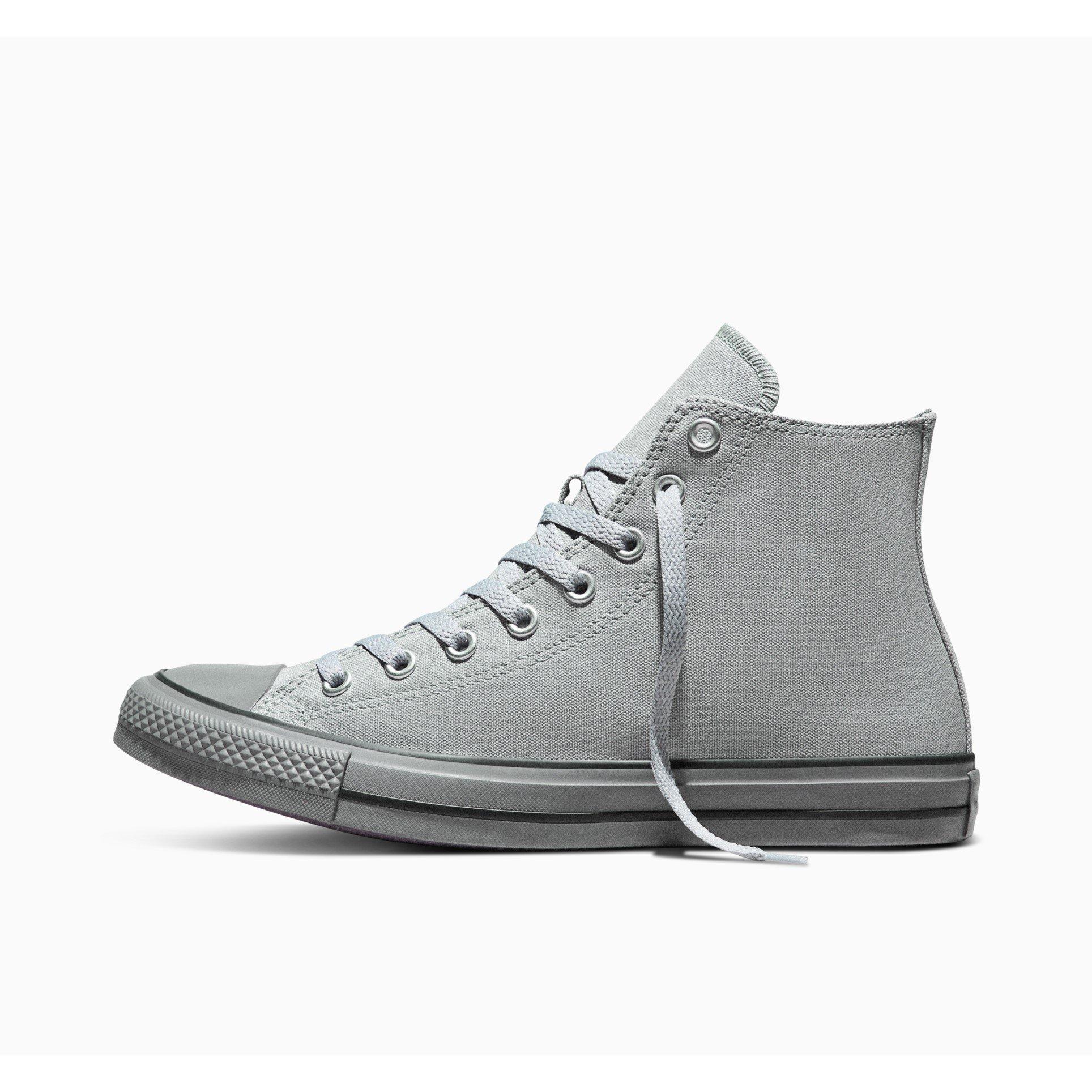 Grey/White - Converse - Men's Canvas High-Top Trainers - 2