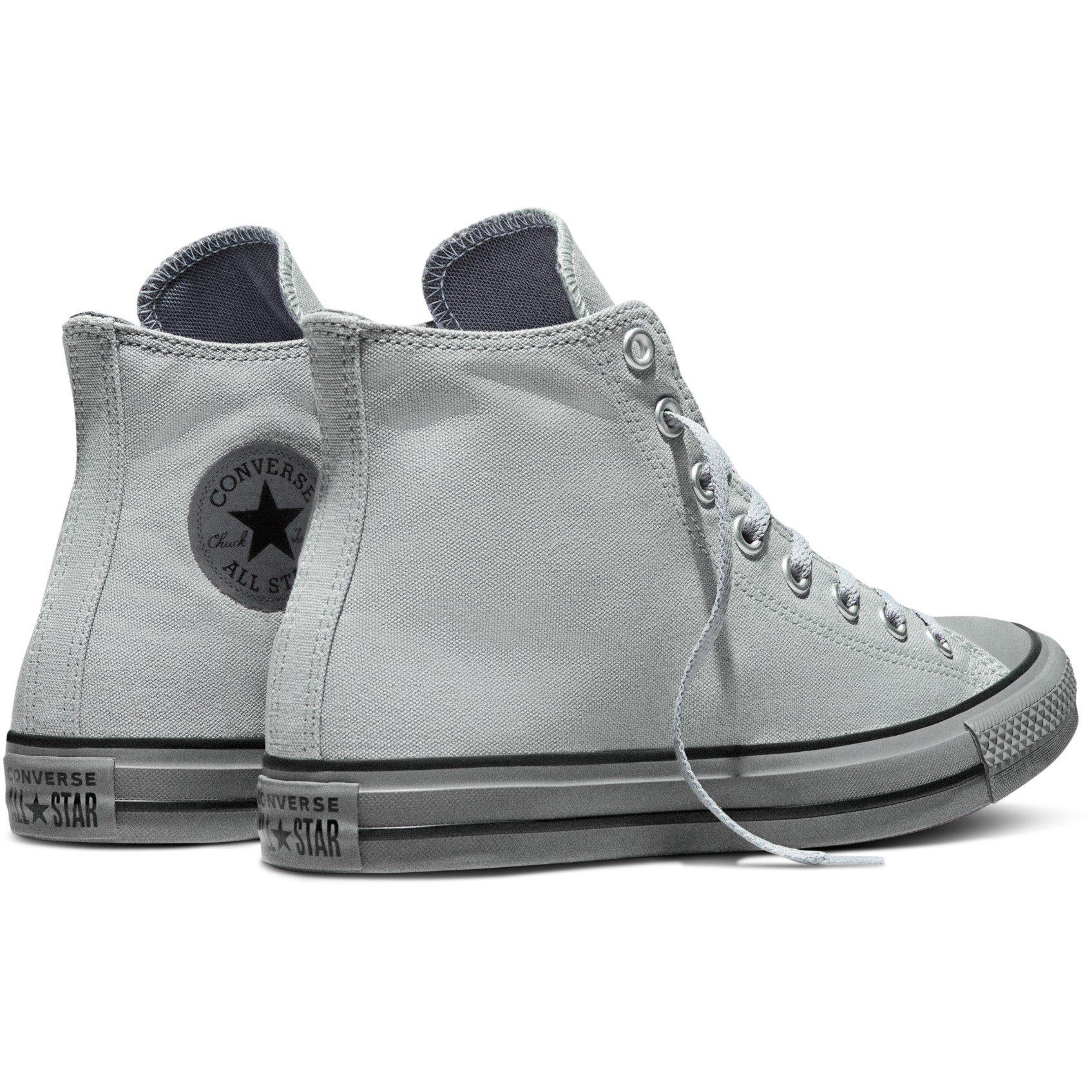Grey/White - Converse - Men's Canvas High-Top Trainers - 3