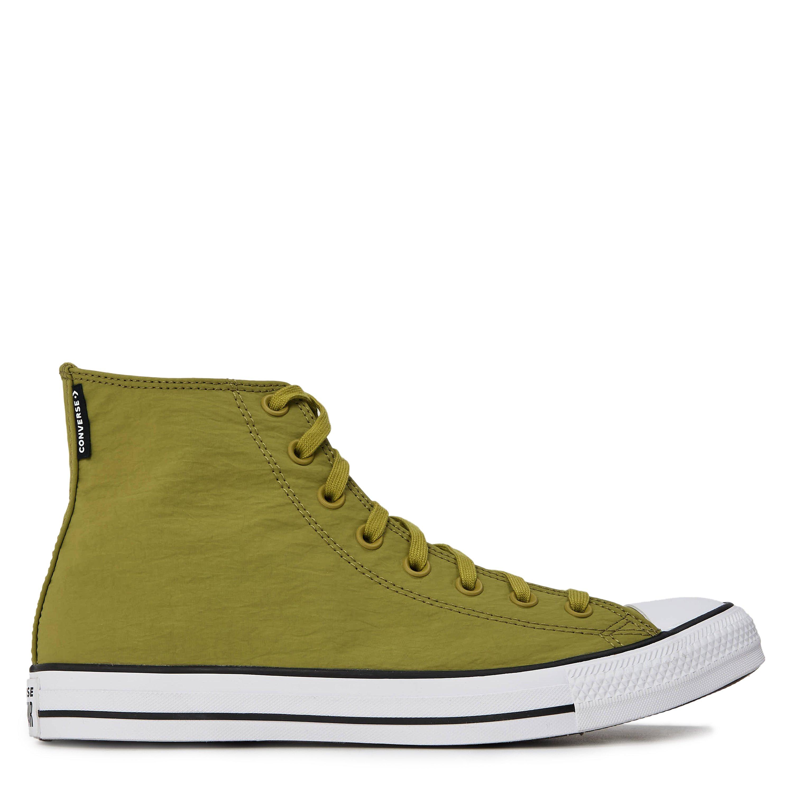Green/White - Converse - Men's Canvas High-Top Trainers - 2