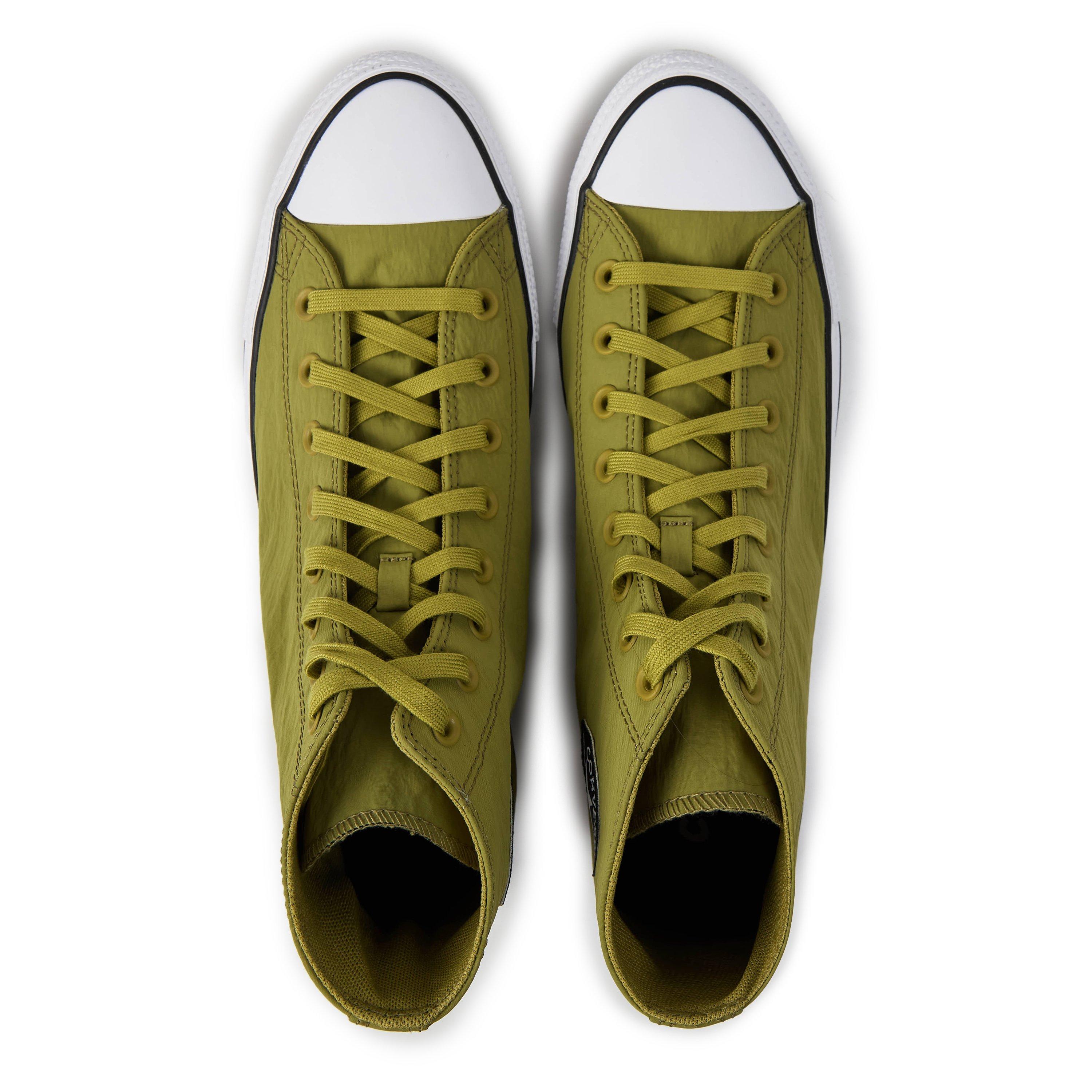 Green/White - Converse - Men's Canvas High-Top Trainers - 4
