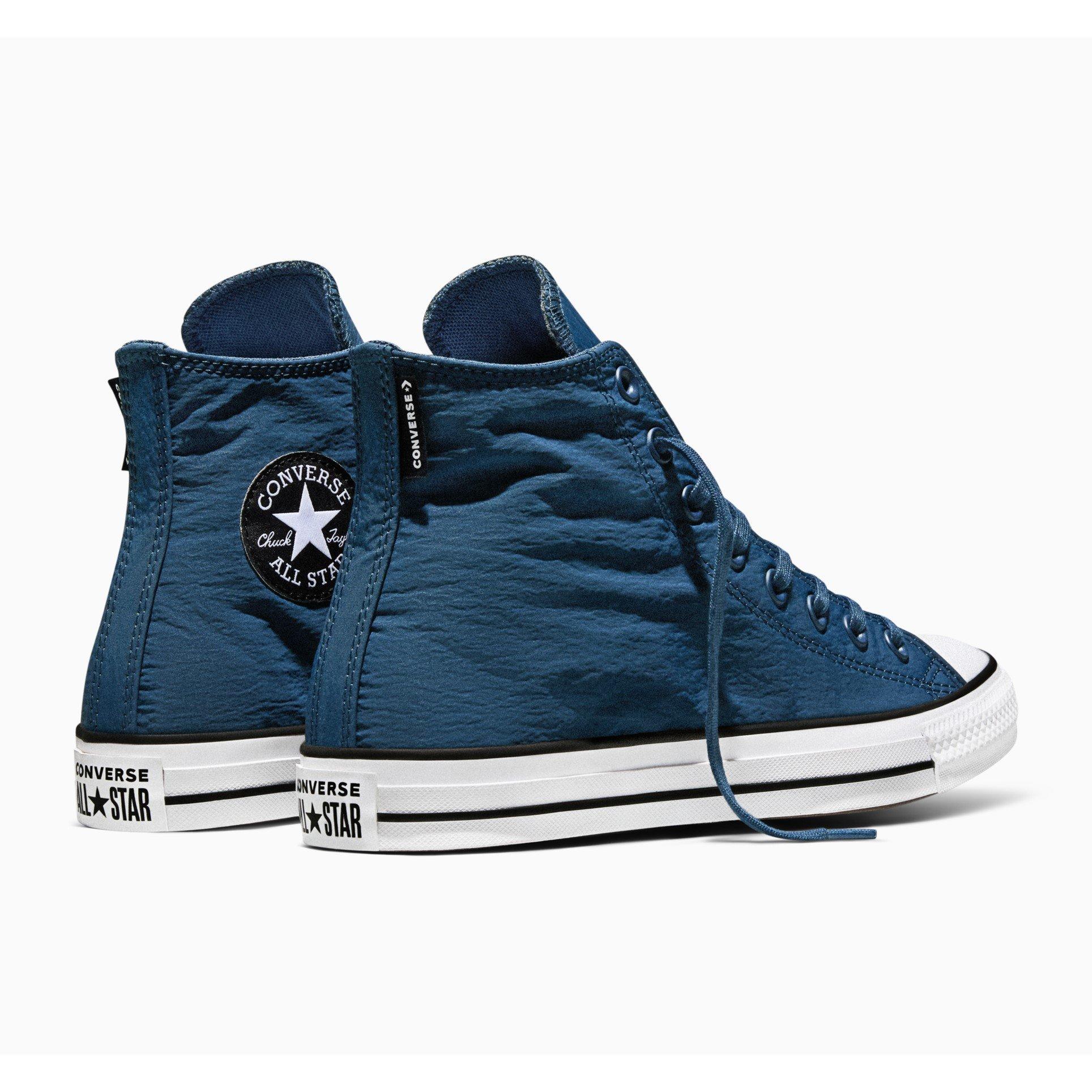 Navy/White - Converse - Men's Canvas High-Top Trainers - 3