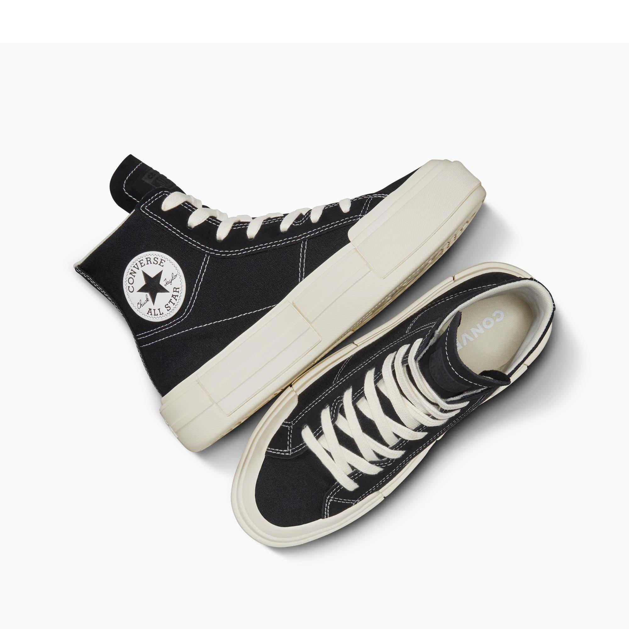 001-Black/Egr - Converse - Unisex Chuck Taylor All Star Cru Canvas High-Top Trainers - 4