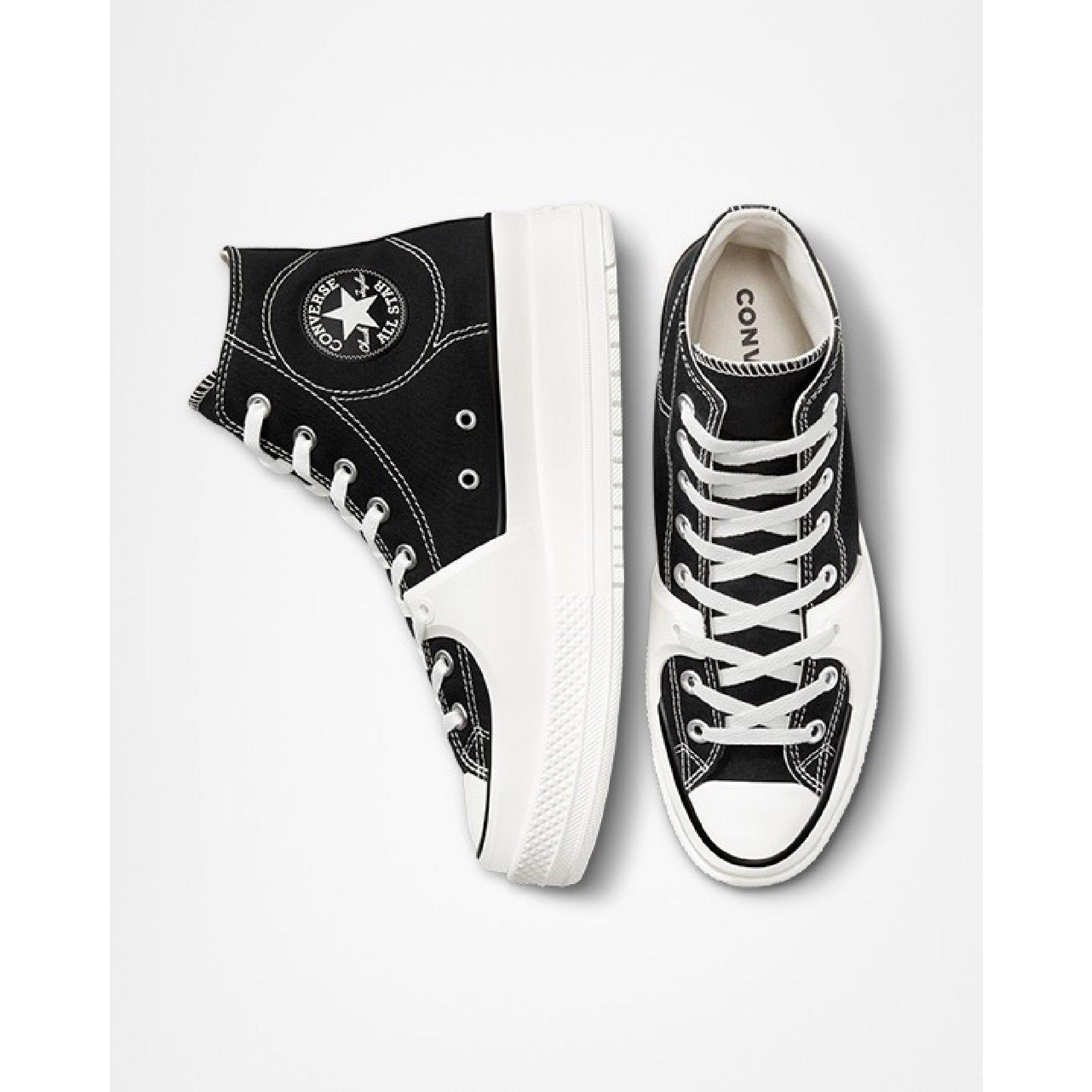 001-Black/Vin - Converse - Men's Chuck Taylor All Star Con Canvas High-Top Trainers - 6