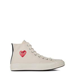 Comme des Garcons PLAY Single Heart Chuck 70 High Top Trainers