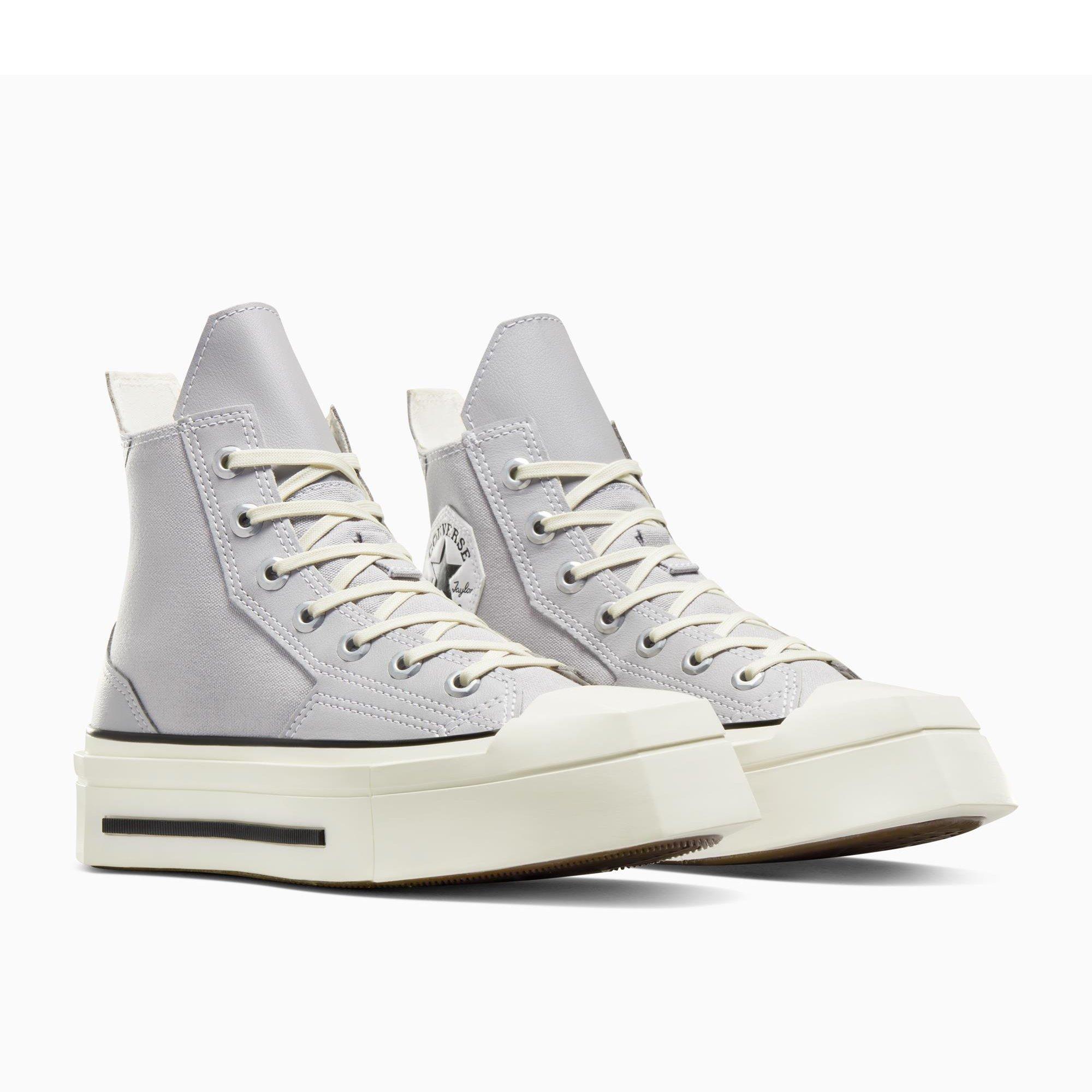 030-Grey Area - Converse - Unisex Adults Chuck 70 De Luxe Squared Canvas High-Top Trainers - 5
