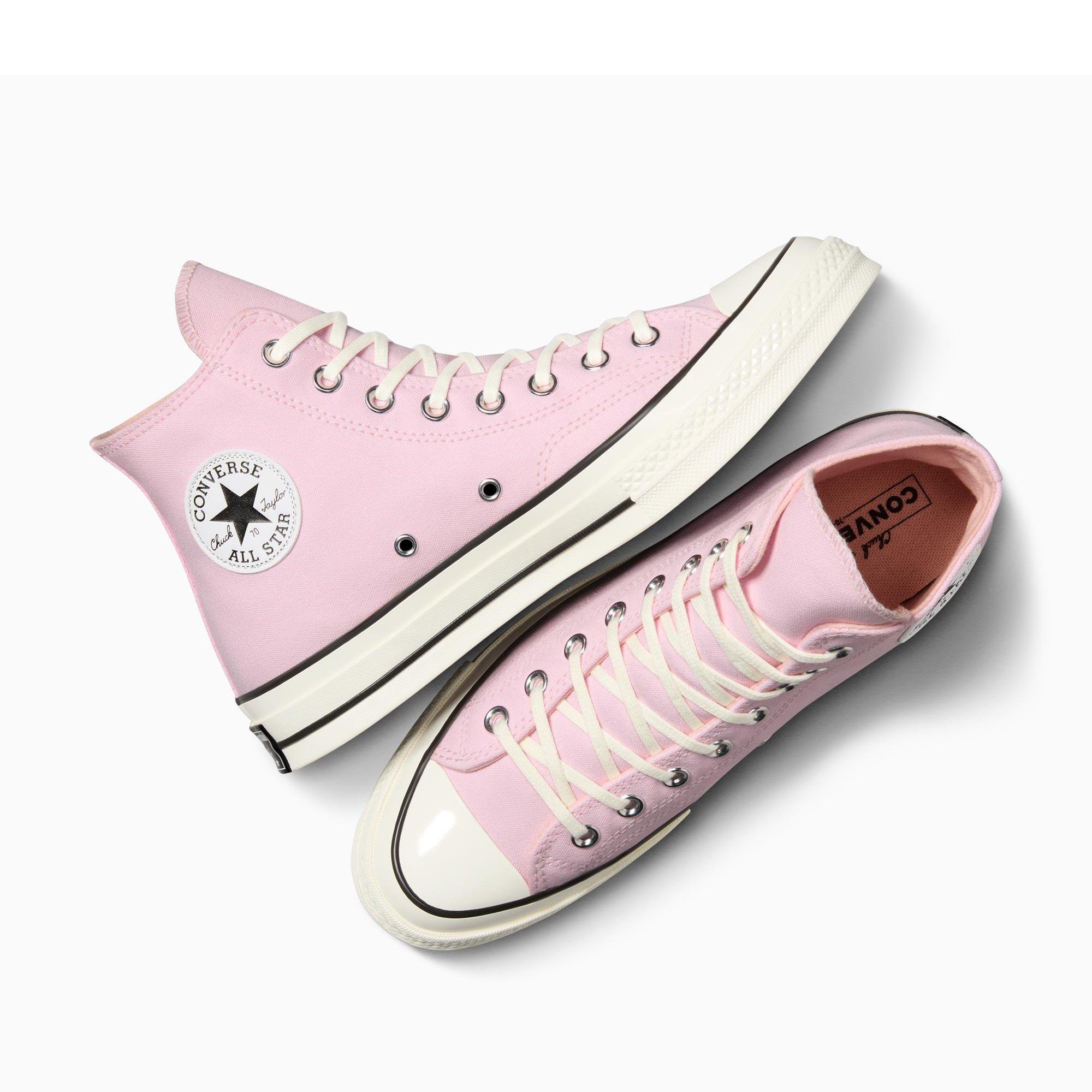 692-Pink Fros - Converse - Unisex Adults Chuck 70 Canvas High-Top Trainers - 5