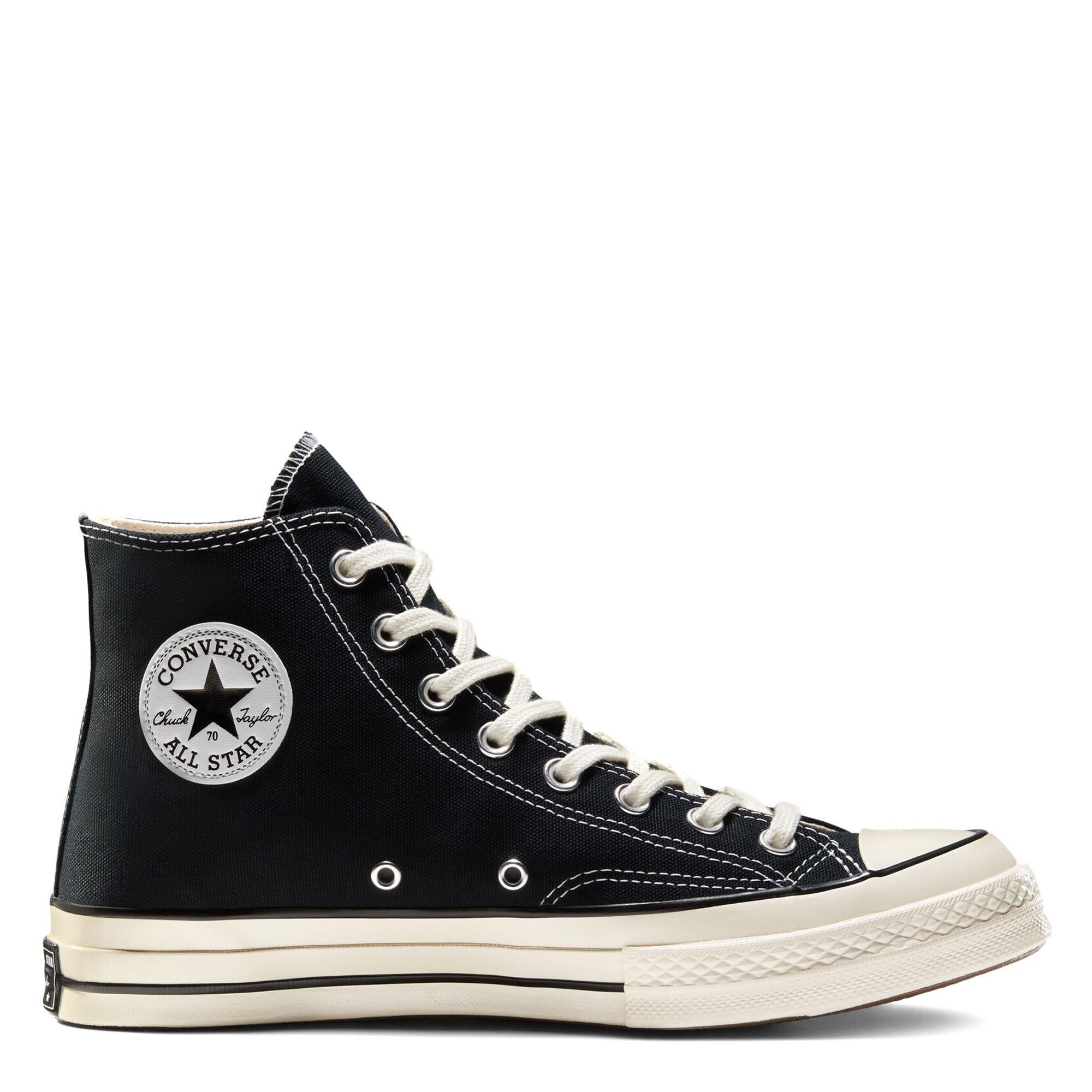 Blk/Blk/Egret - Converse - Chuck 70 Classic High Top Mens Shoes - 1