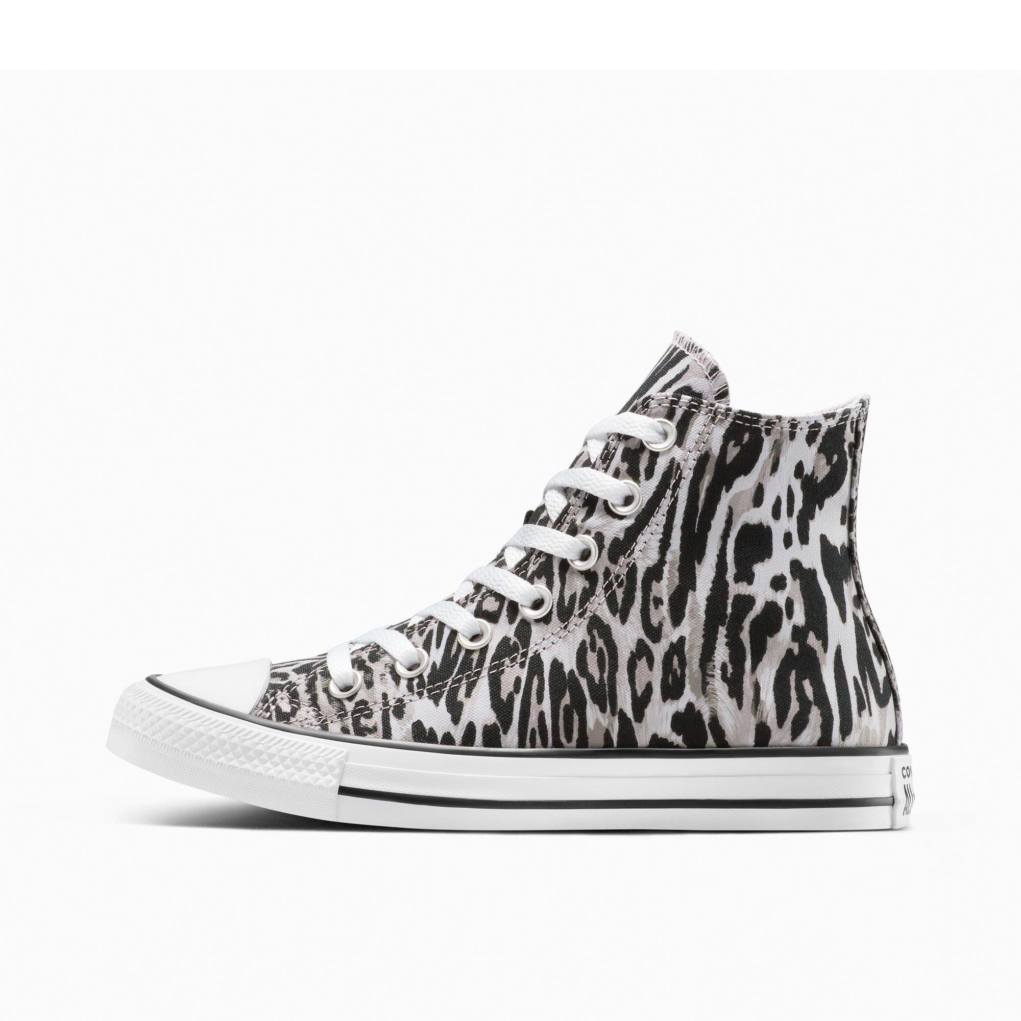 001-Black/Fro - Converse - Unisex Chuck Taylor All Star Leo Canvas High-Top Trainers - 2