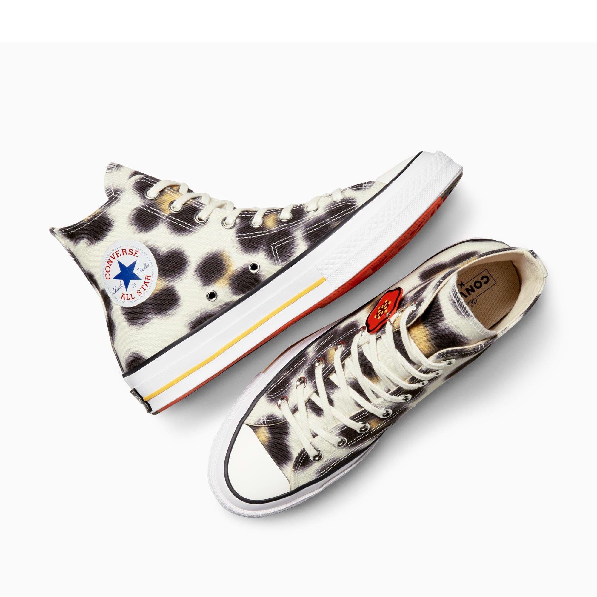700-Yellow - Converse - Unisex Chuck 70 Hi Canvas High-Top Trainers - 4